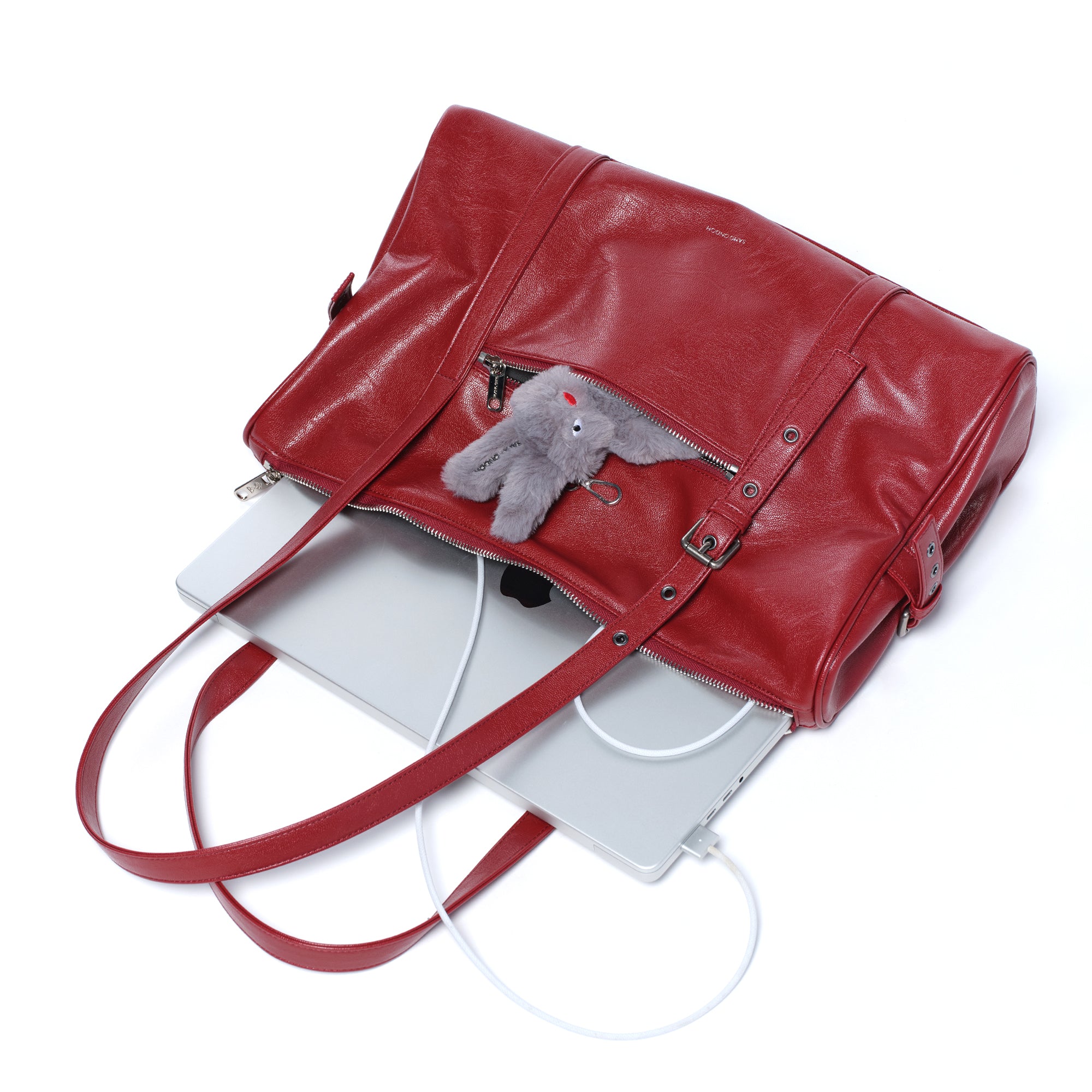 museum bag L goat red