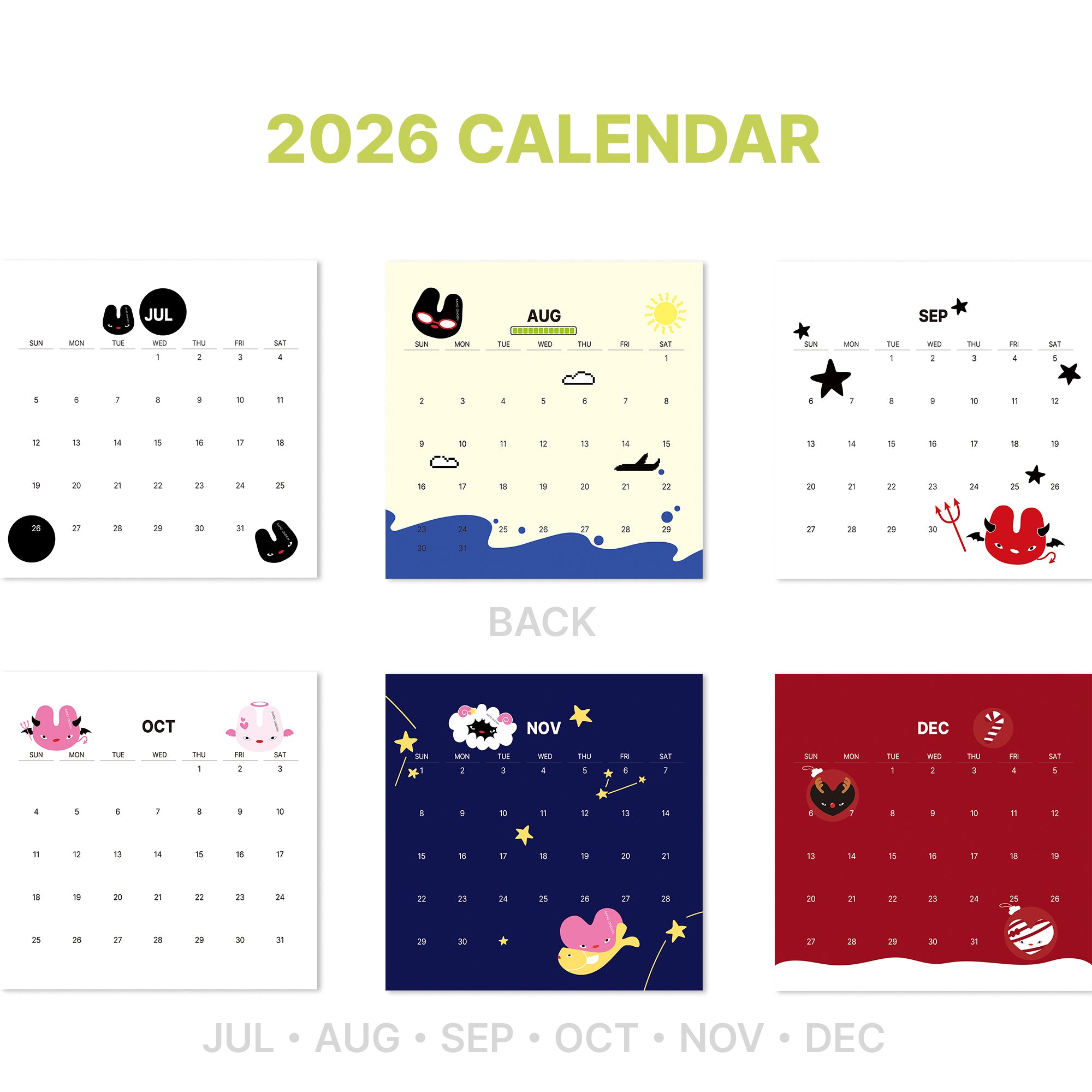 2026 calendar