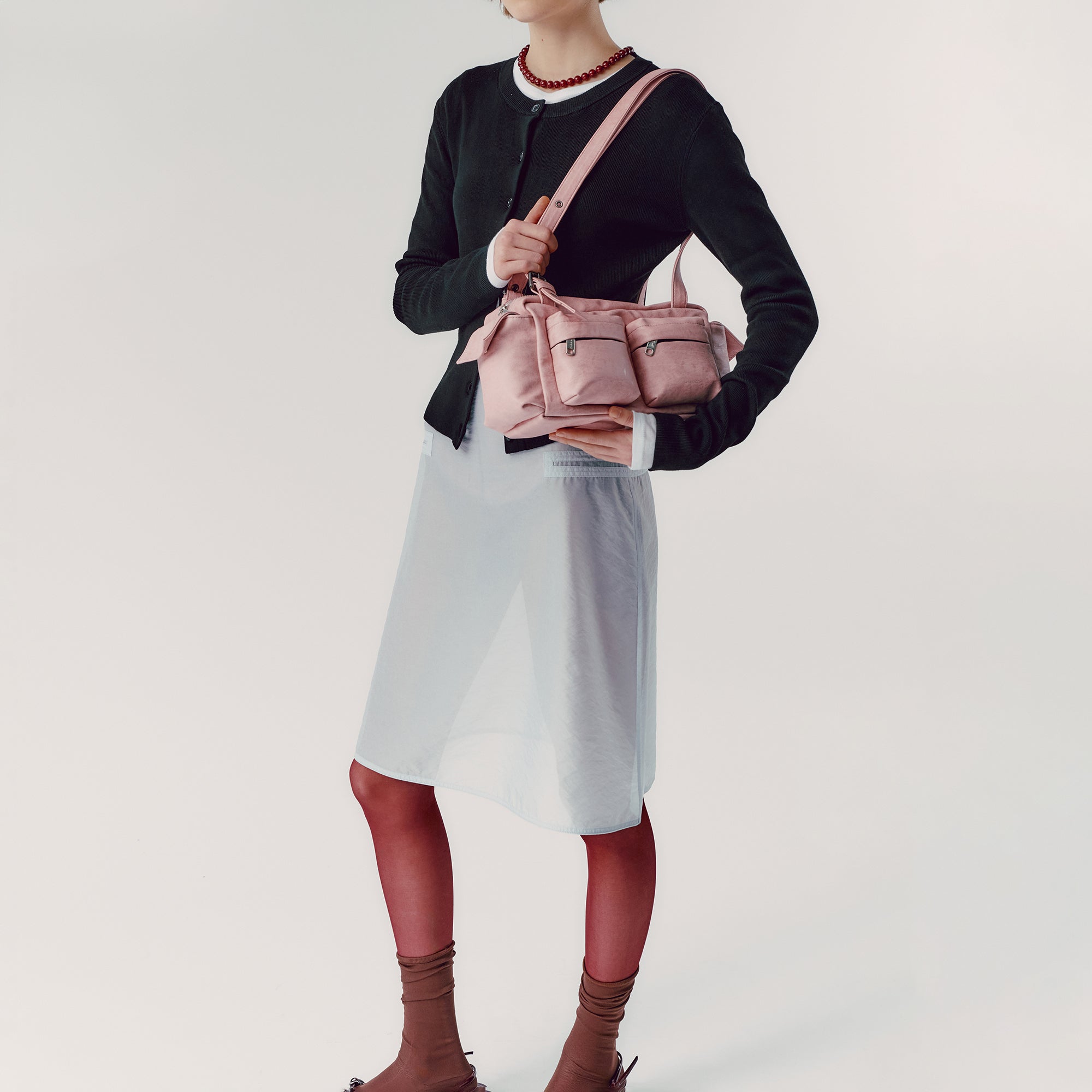 pocket utility bag M brushed pink