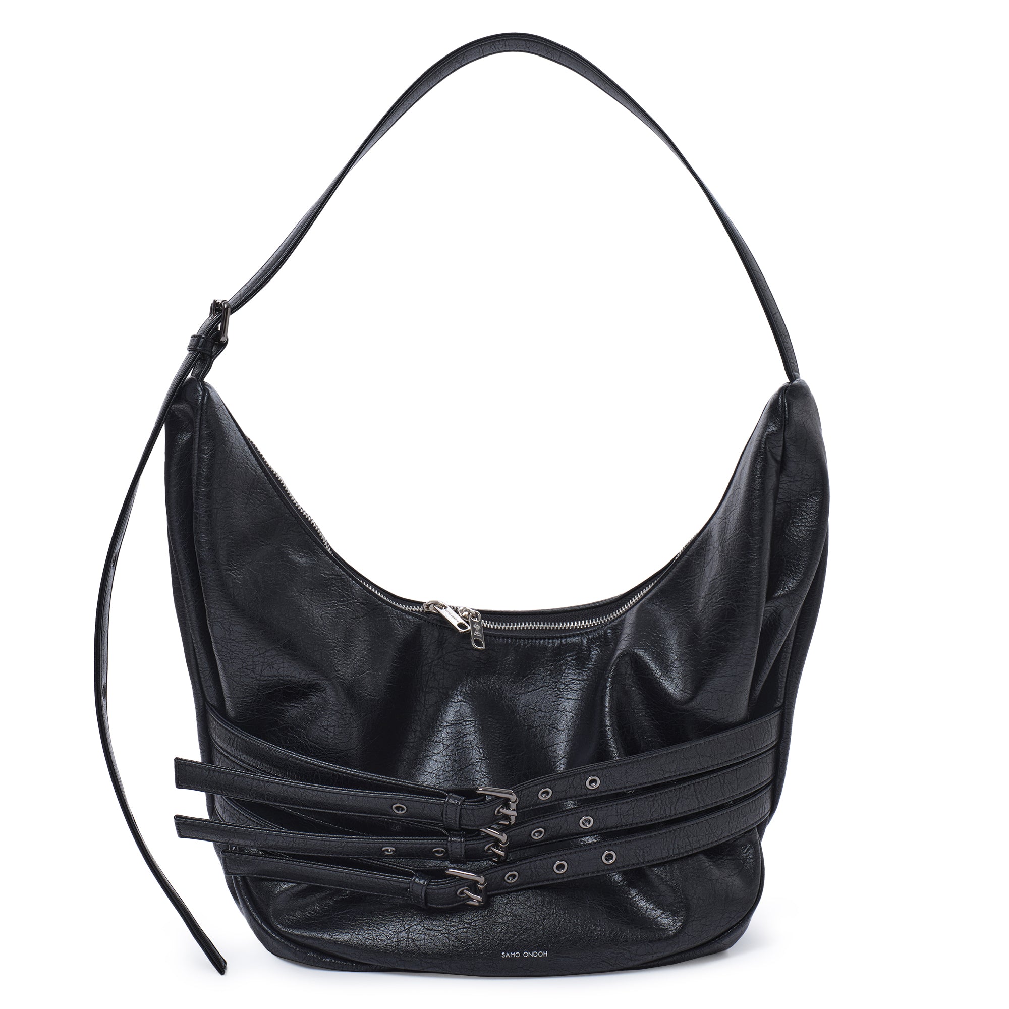 belt apple sling bag L savage black