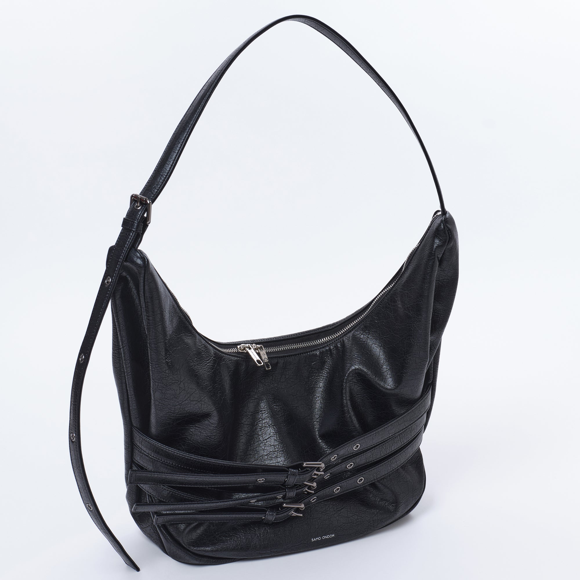 belt apple sling bag L savage black