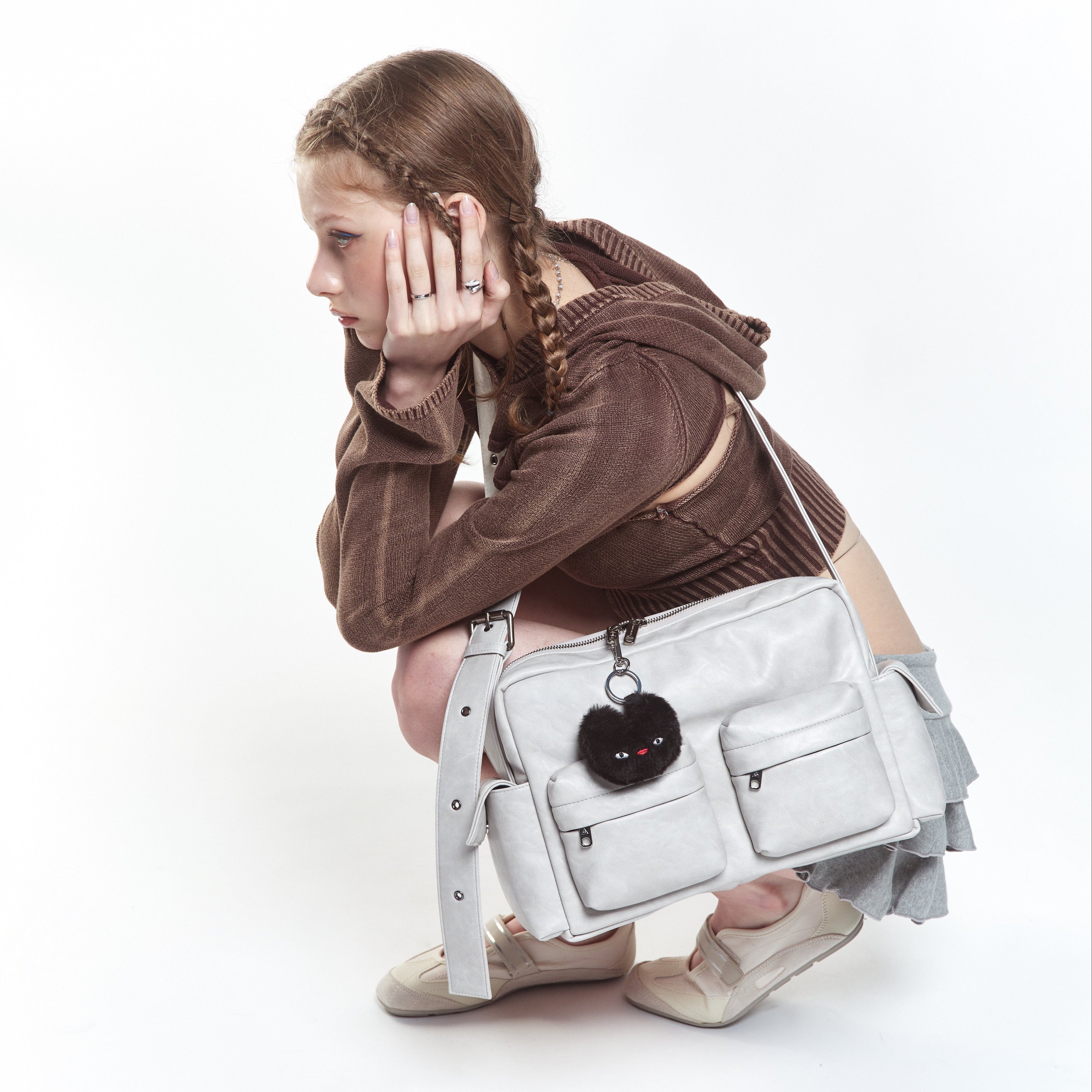 cross utility bag M baked powder