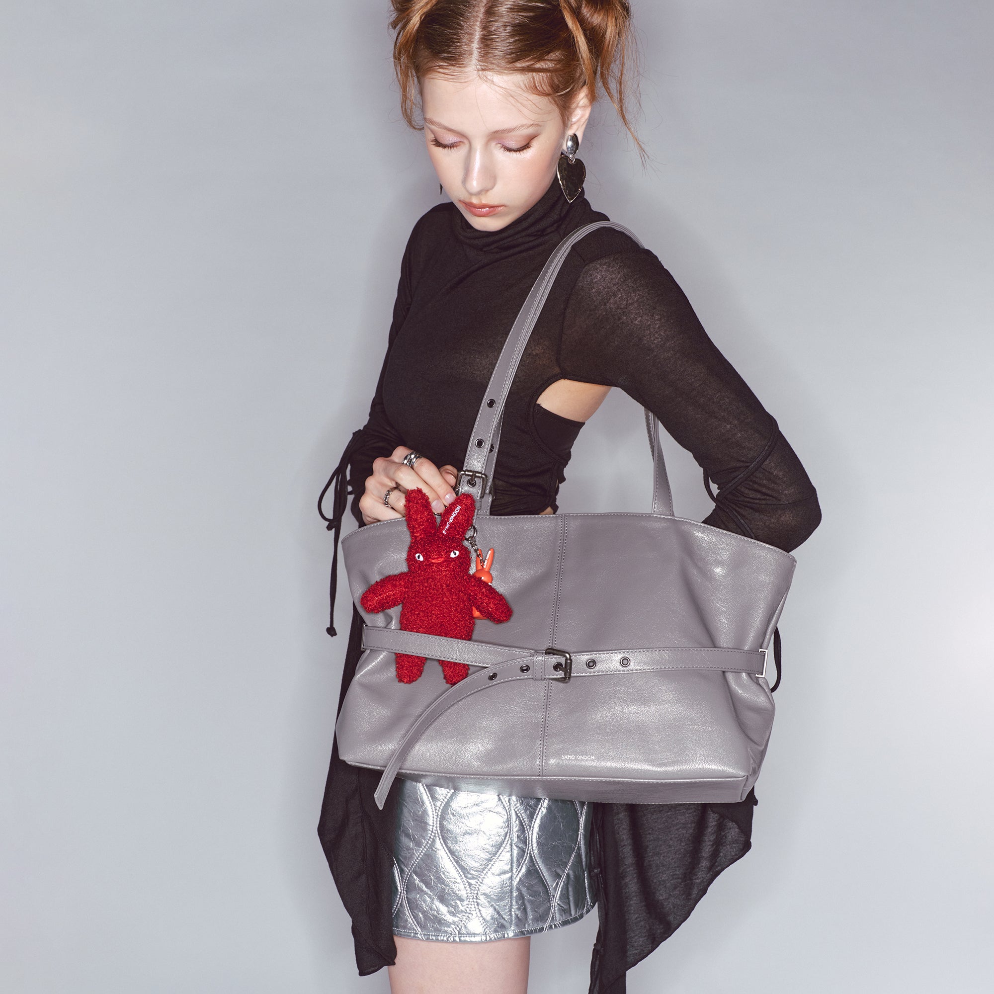 le belt bag L goat gray