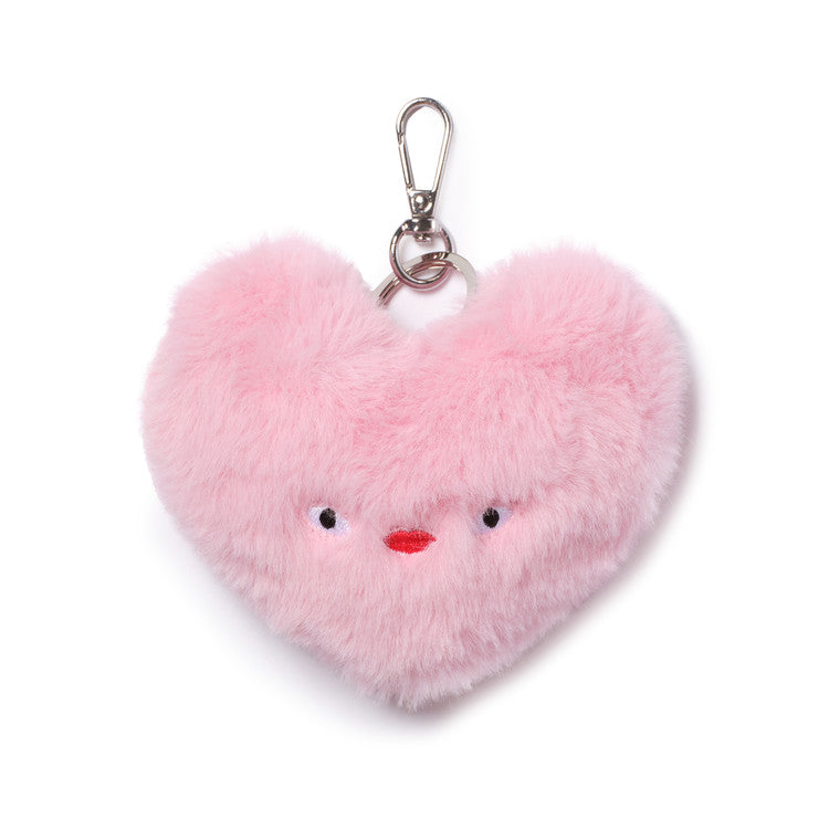 loveyom keychain eco fur pink