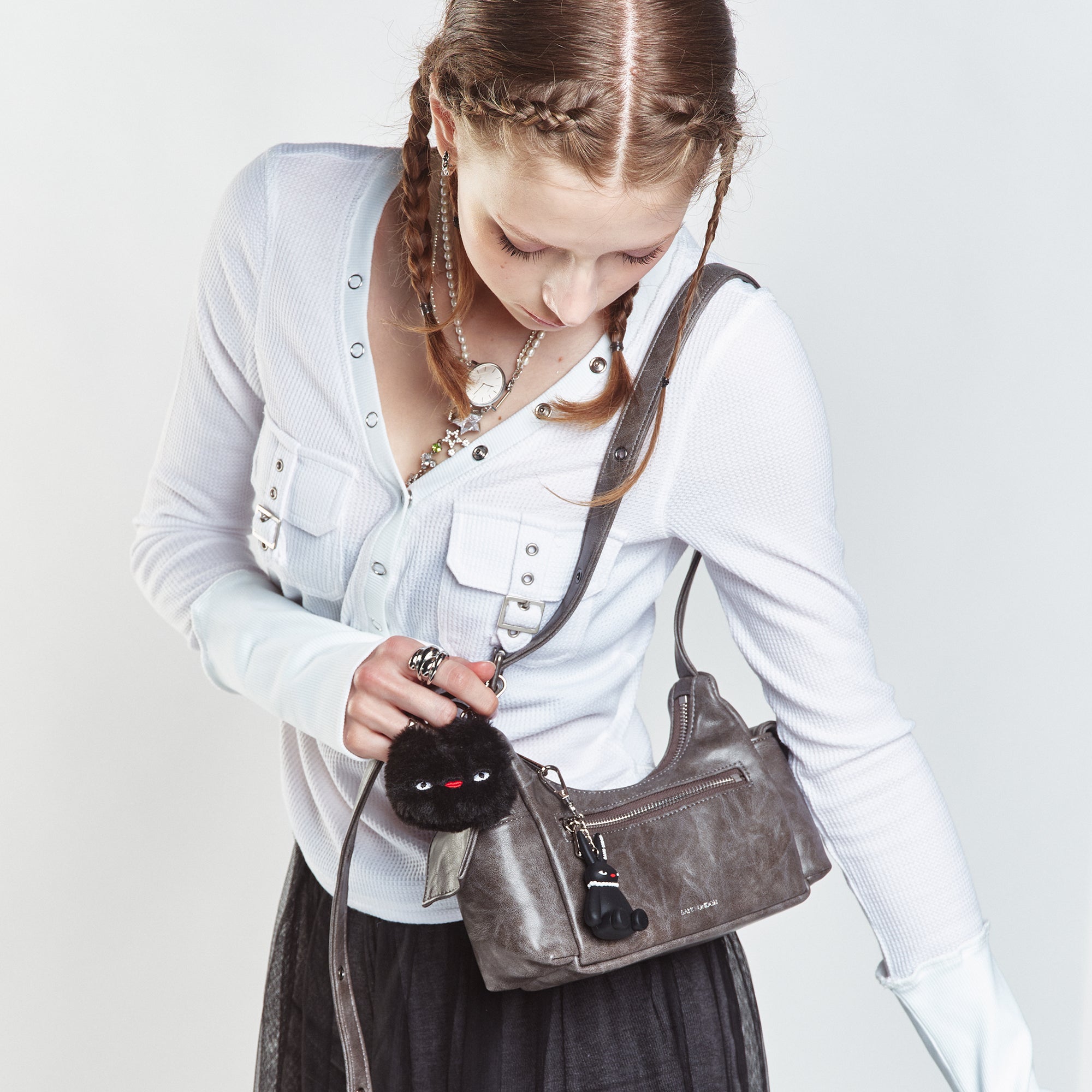 pocket mug bag mini baked gray