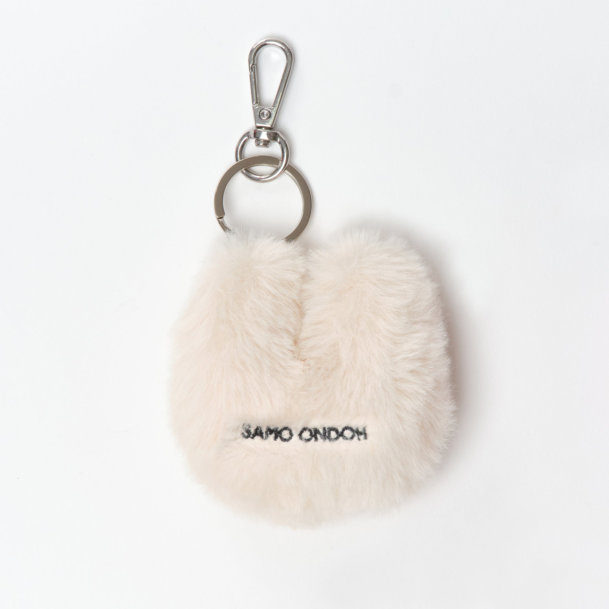 tokiyom keychain eco fur ivory