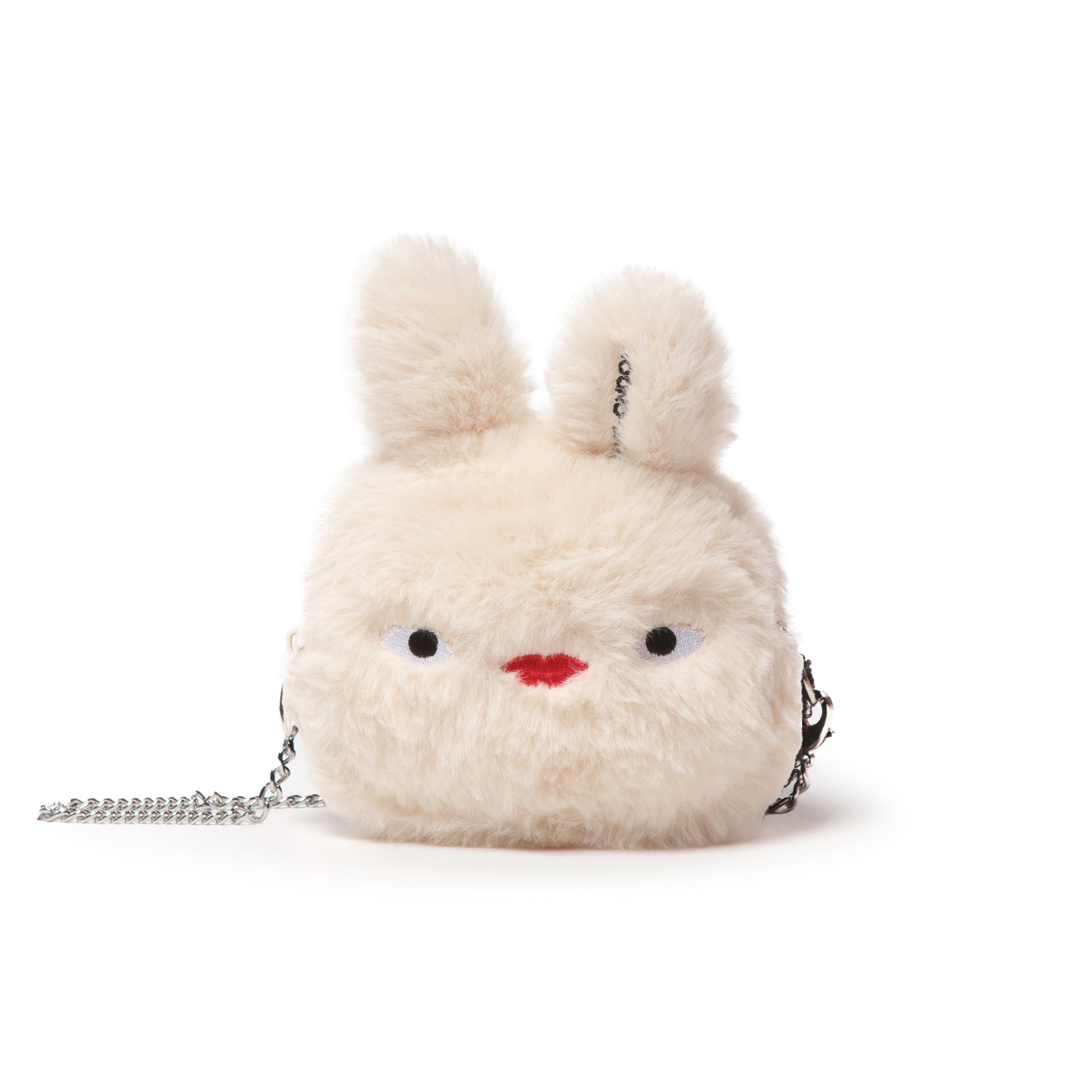 tokiyom mini pouch eco fur ivory