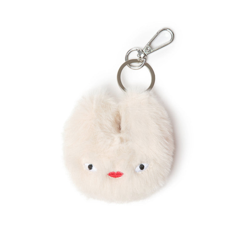 tokiyom keychain eco fur ivory