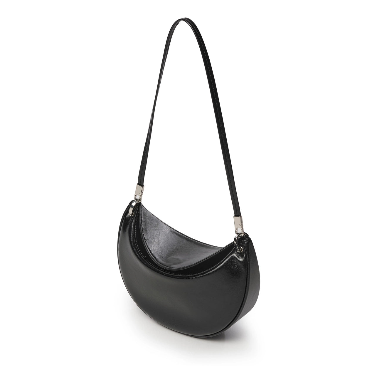 apple bag S crinkle black