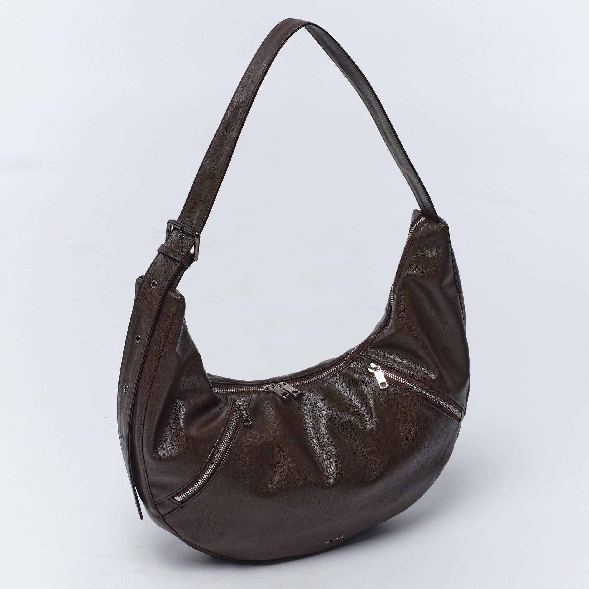 apple sling bag M nappa chocolate