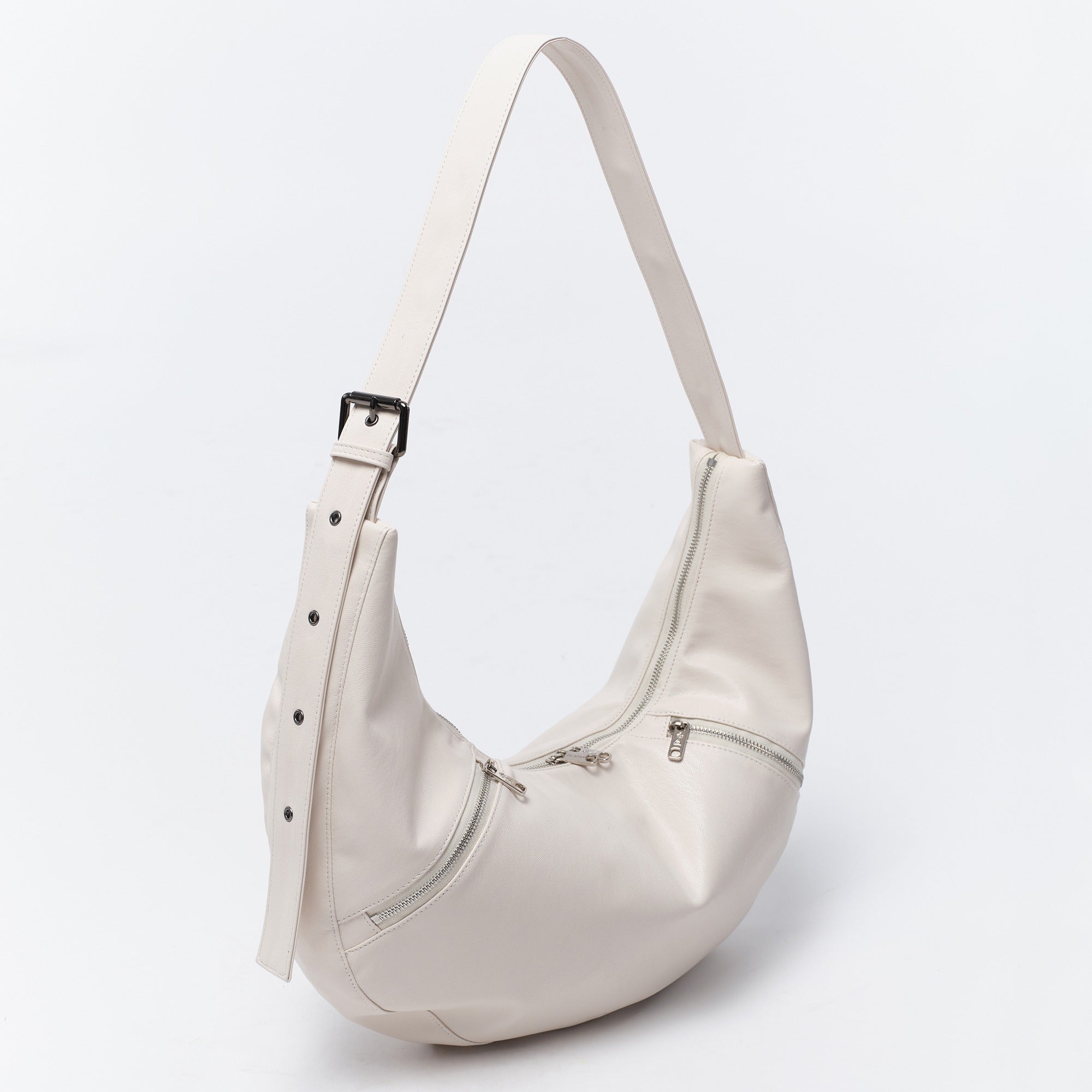 apple sling bag M nappa ivory