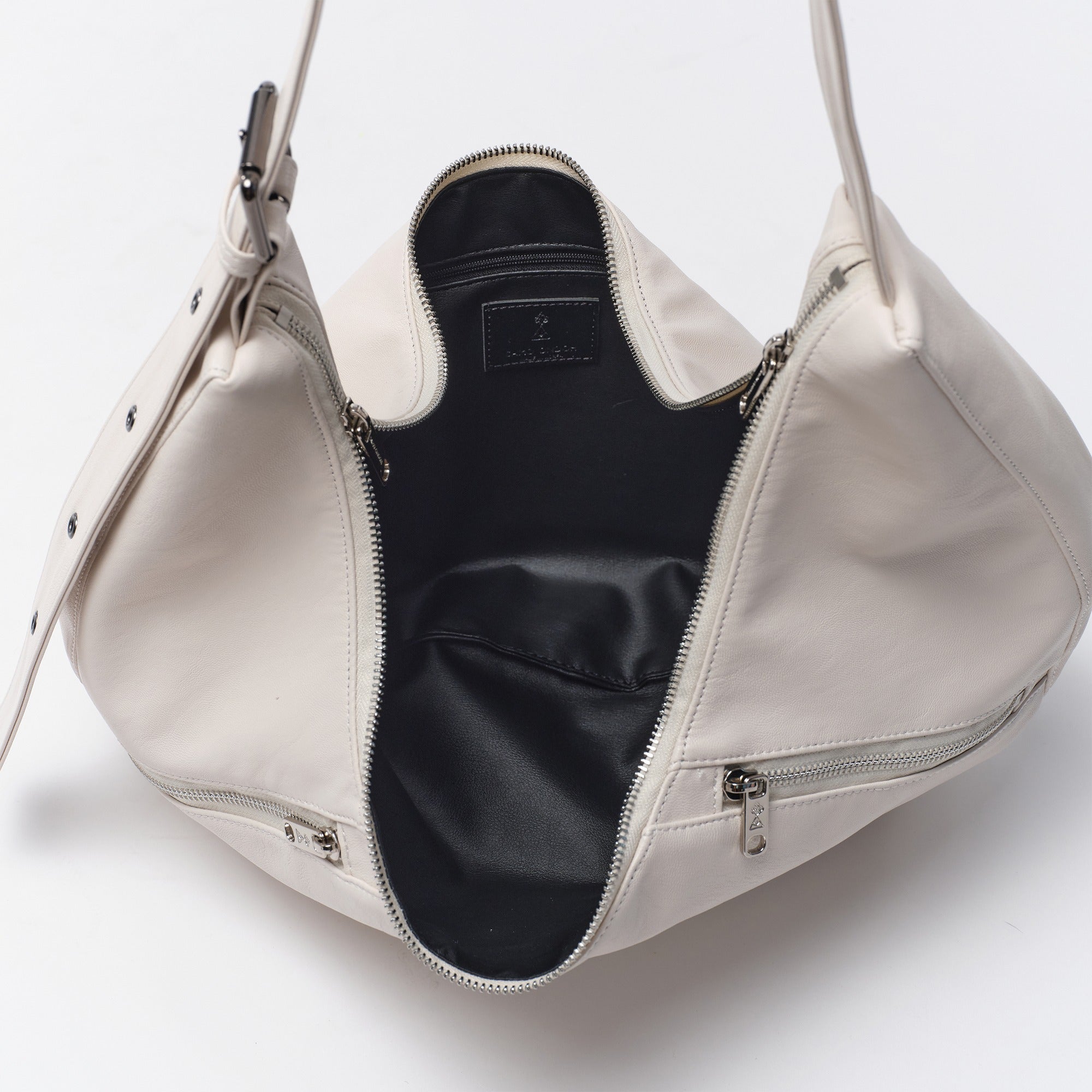 apple sling bag M nappa ivory