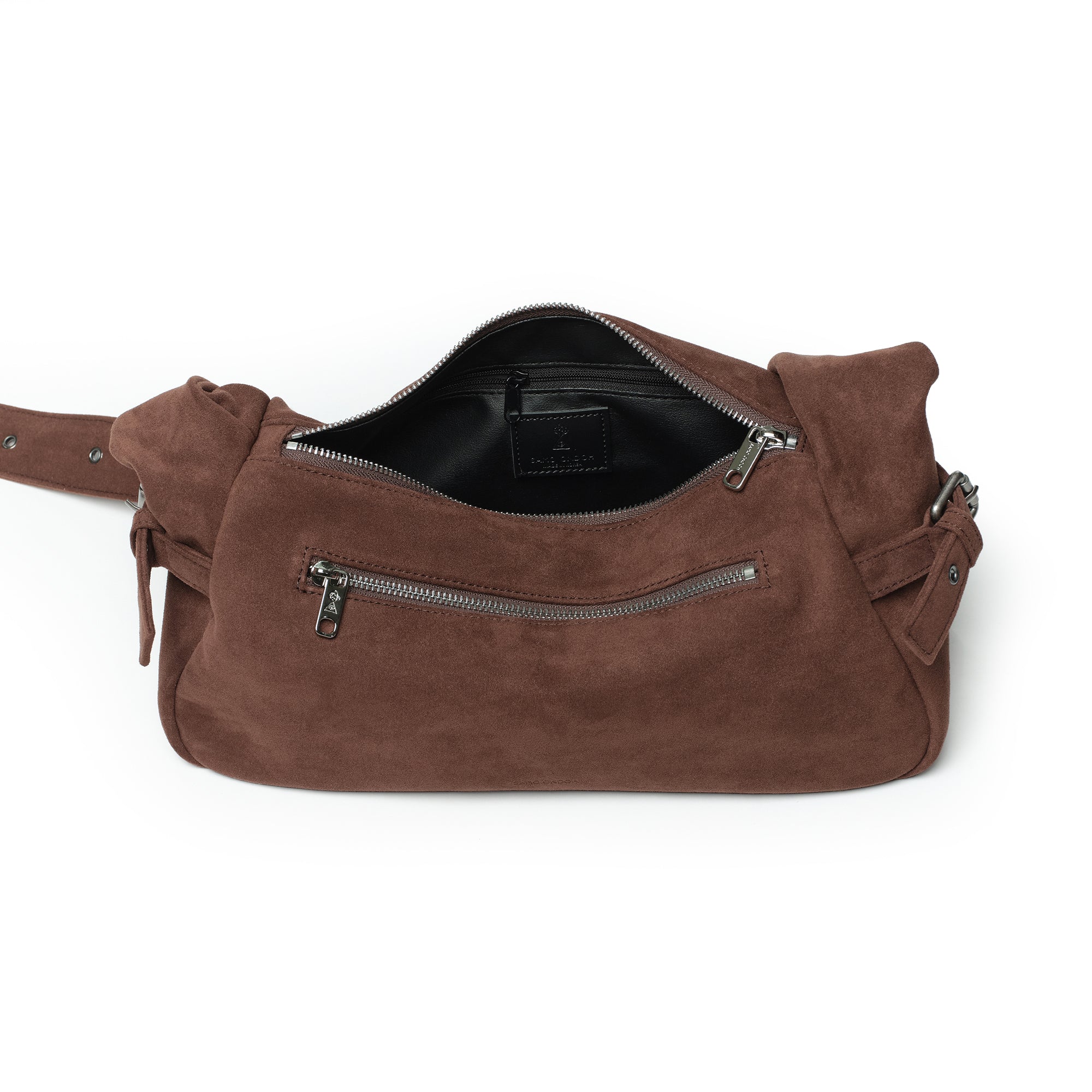 atta bag M suede brown