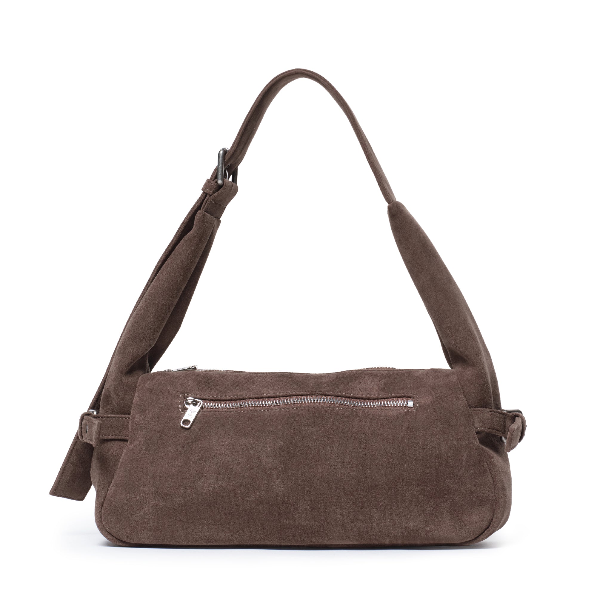 atta bag M suede khaki gray