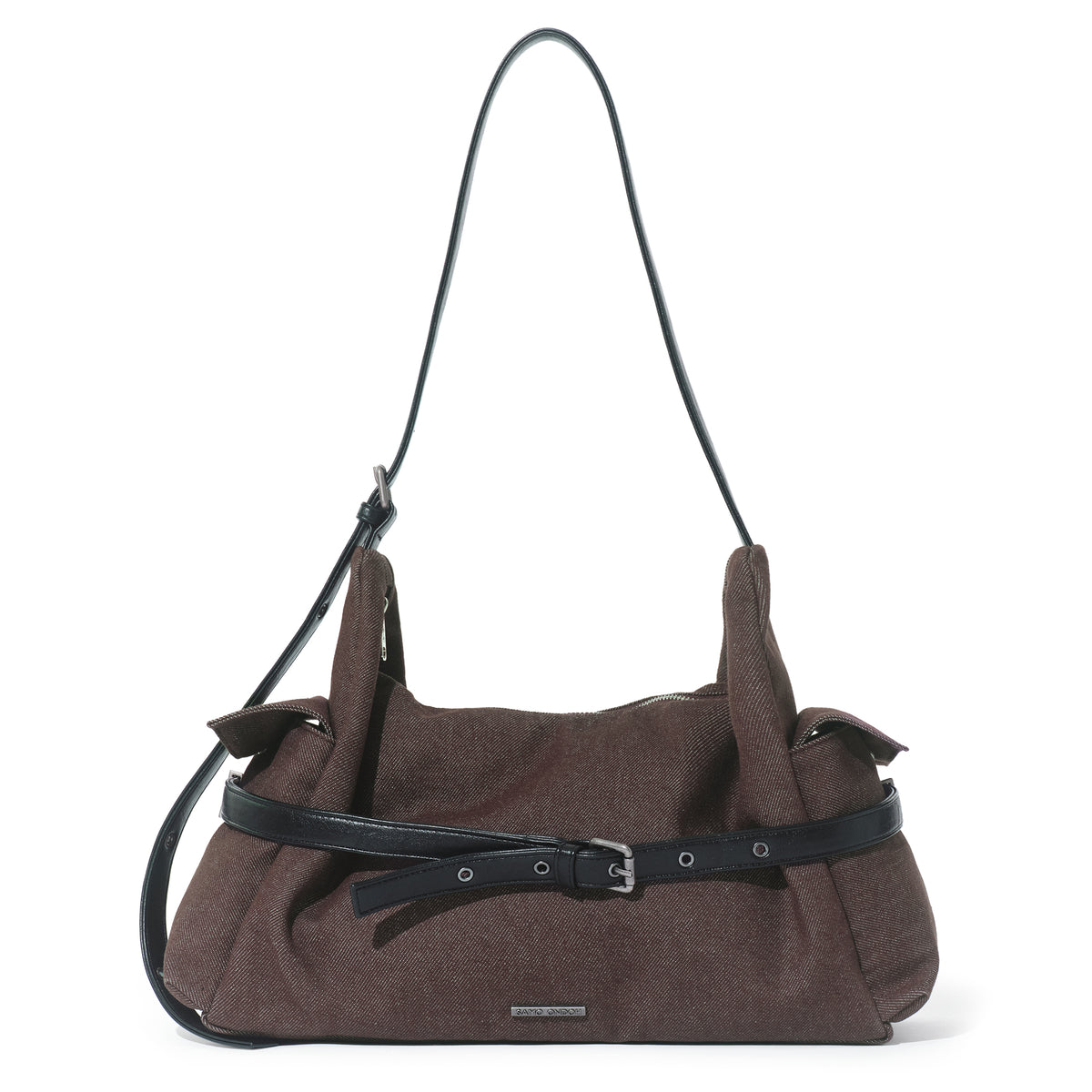 belt mondo bag L raw brown