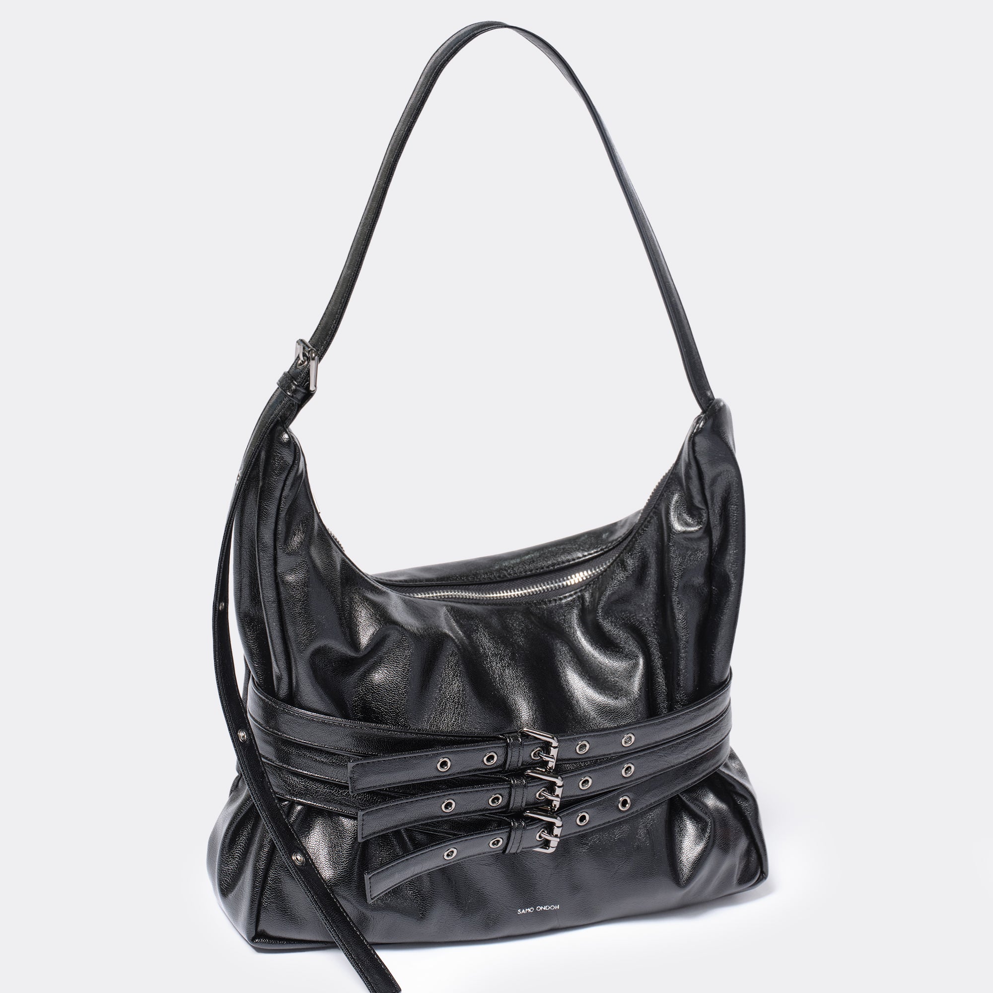 trio belt mug bag L goat black