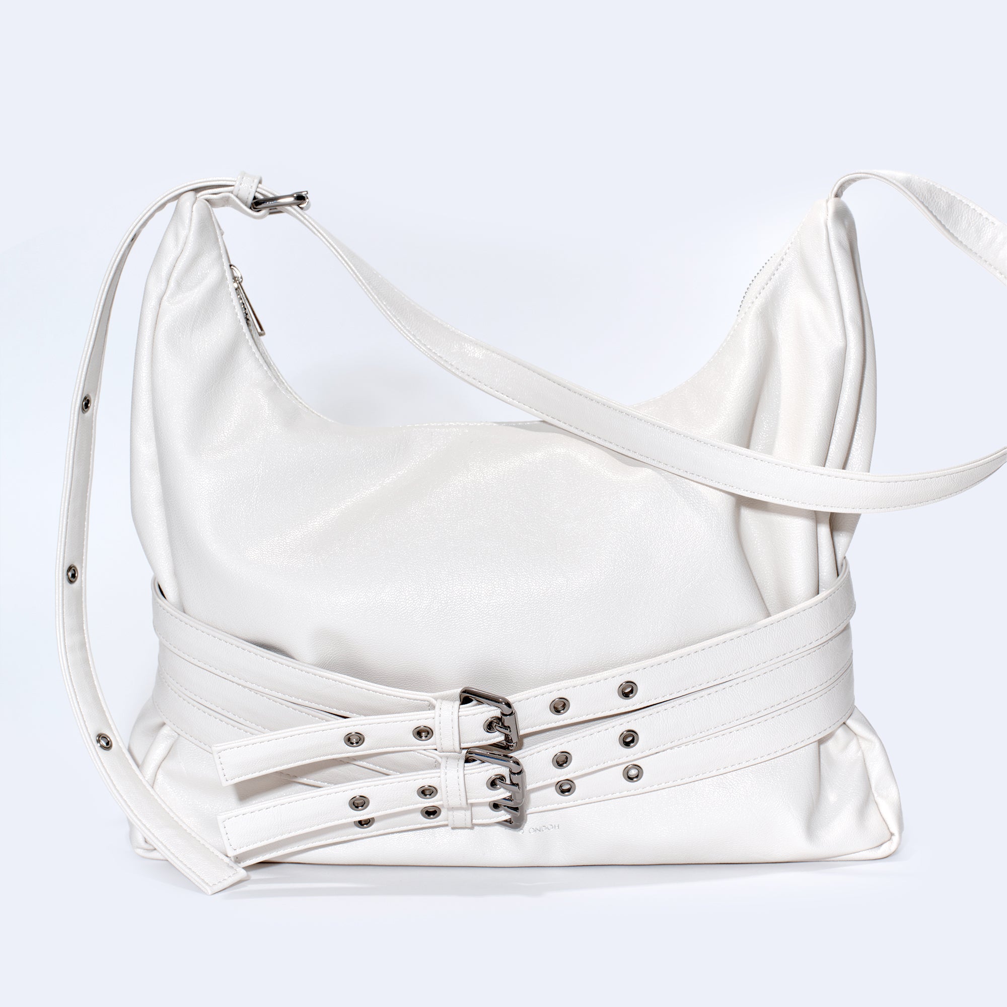 trio belt mug bag L goat cream