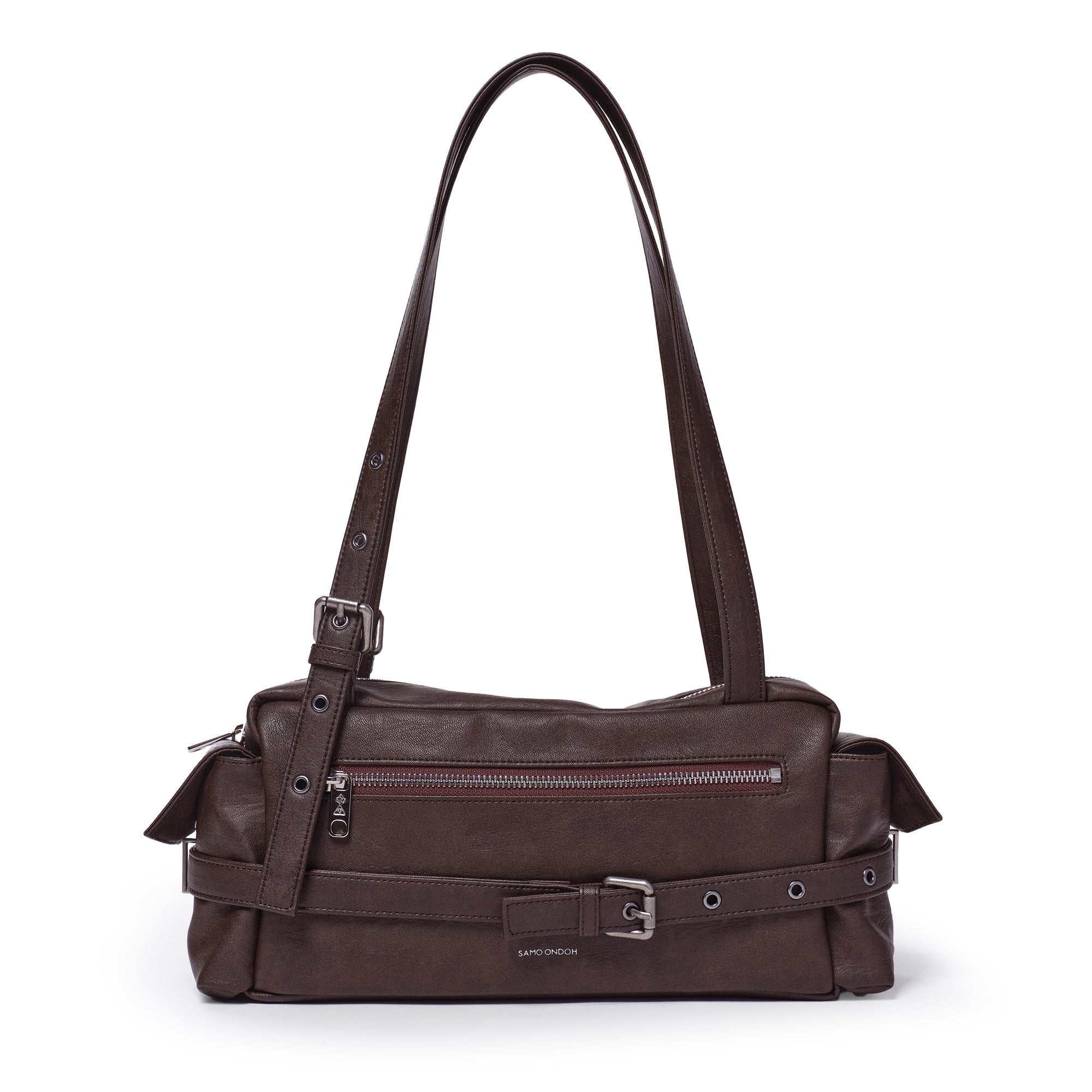belt utility bag M brushed chocolate