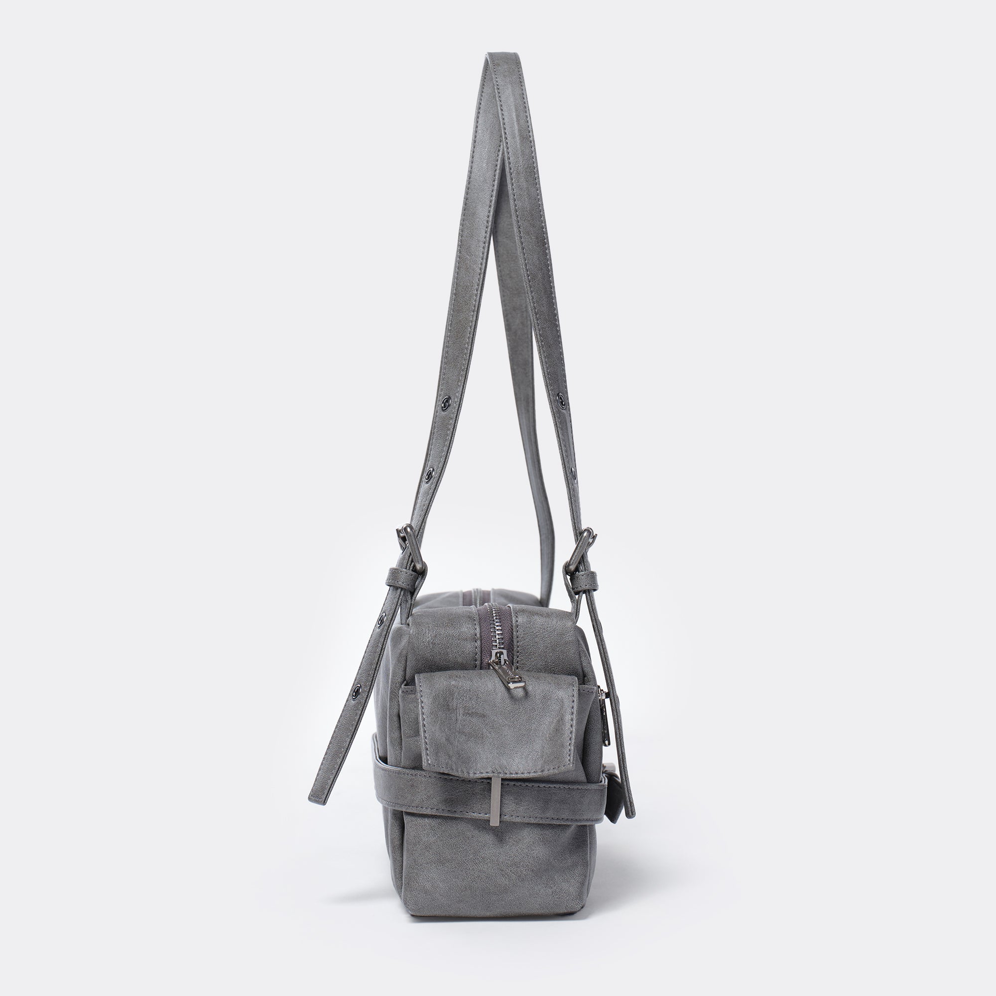 belt utility bag M brushed gray