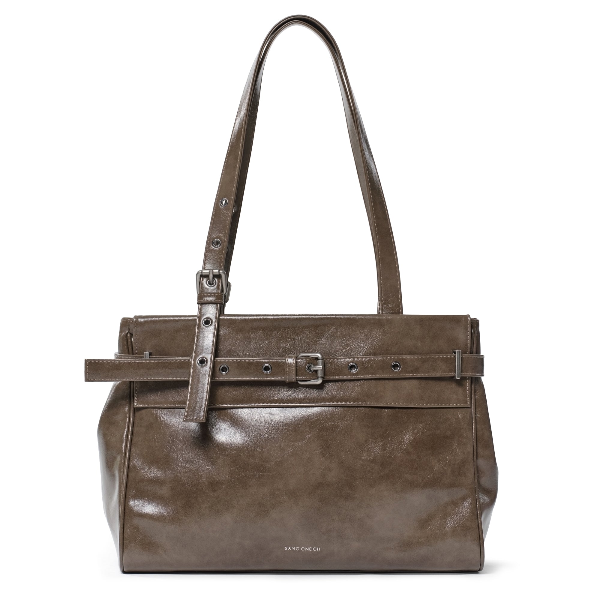 belt flap bag M vampire coffeemilk