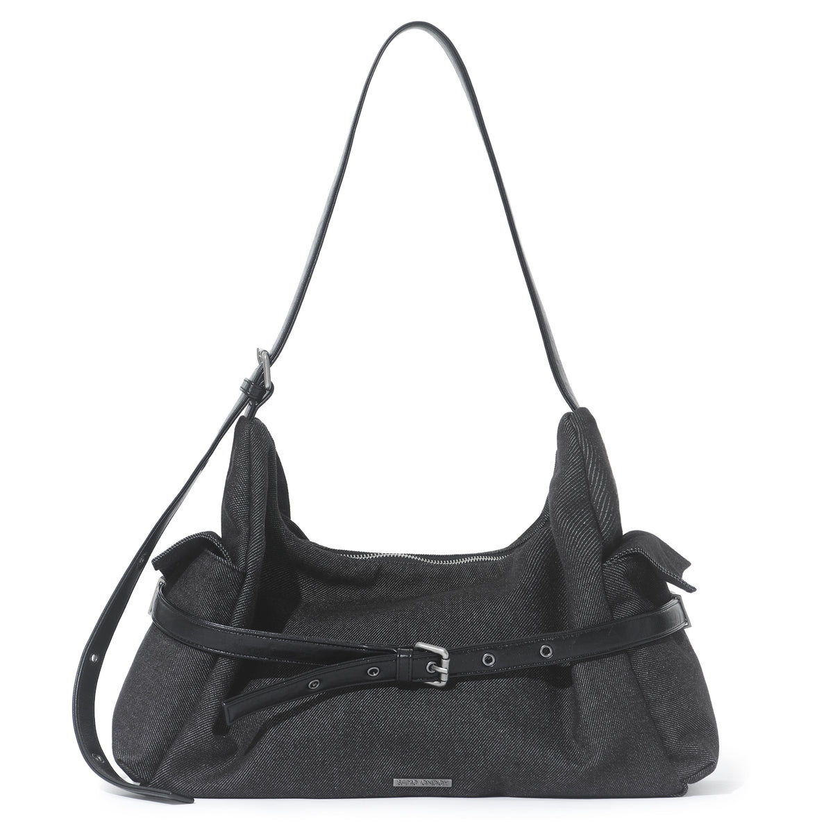 belt mondo bag L raw denim