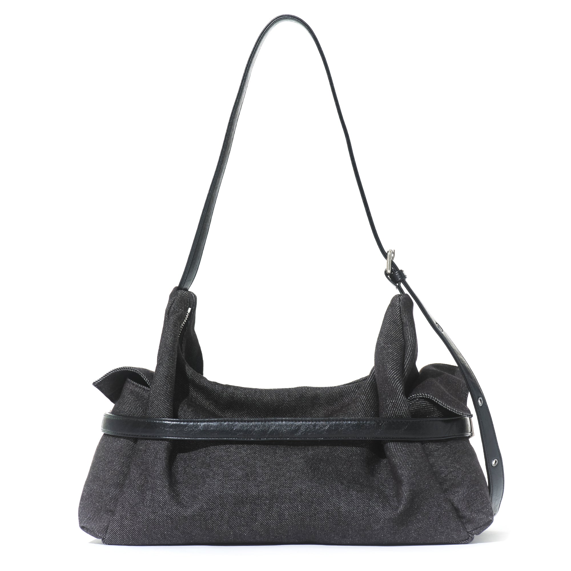 belt mondo bag L raw denim