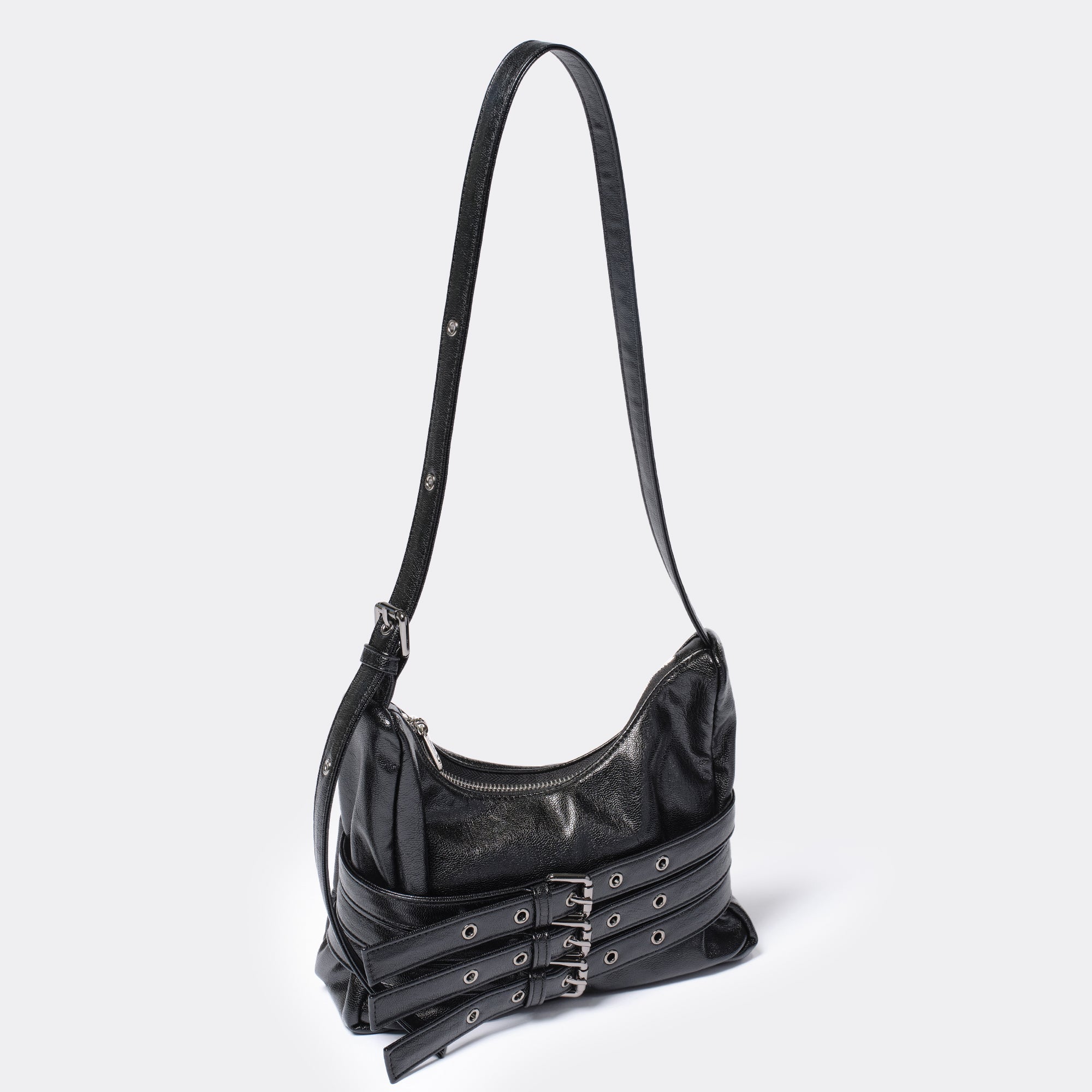 trio belt mug bag M goat black