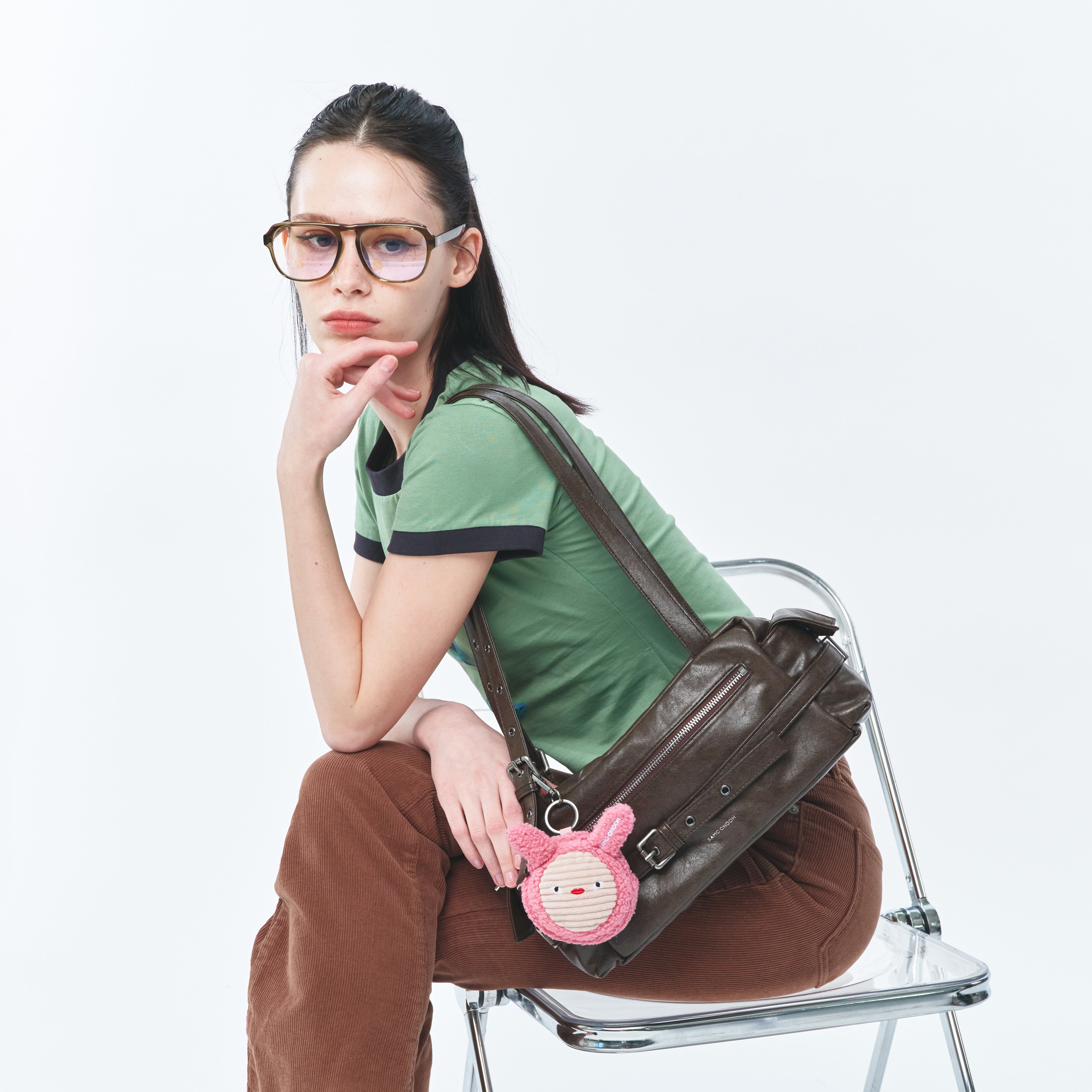 belt utility bag M veg cocoa