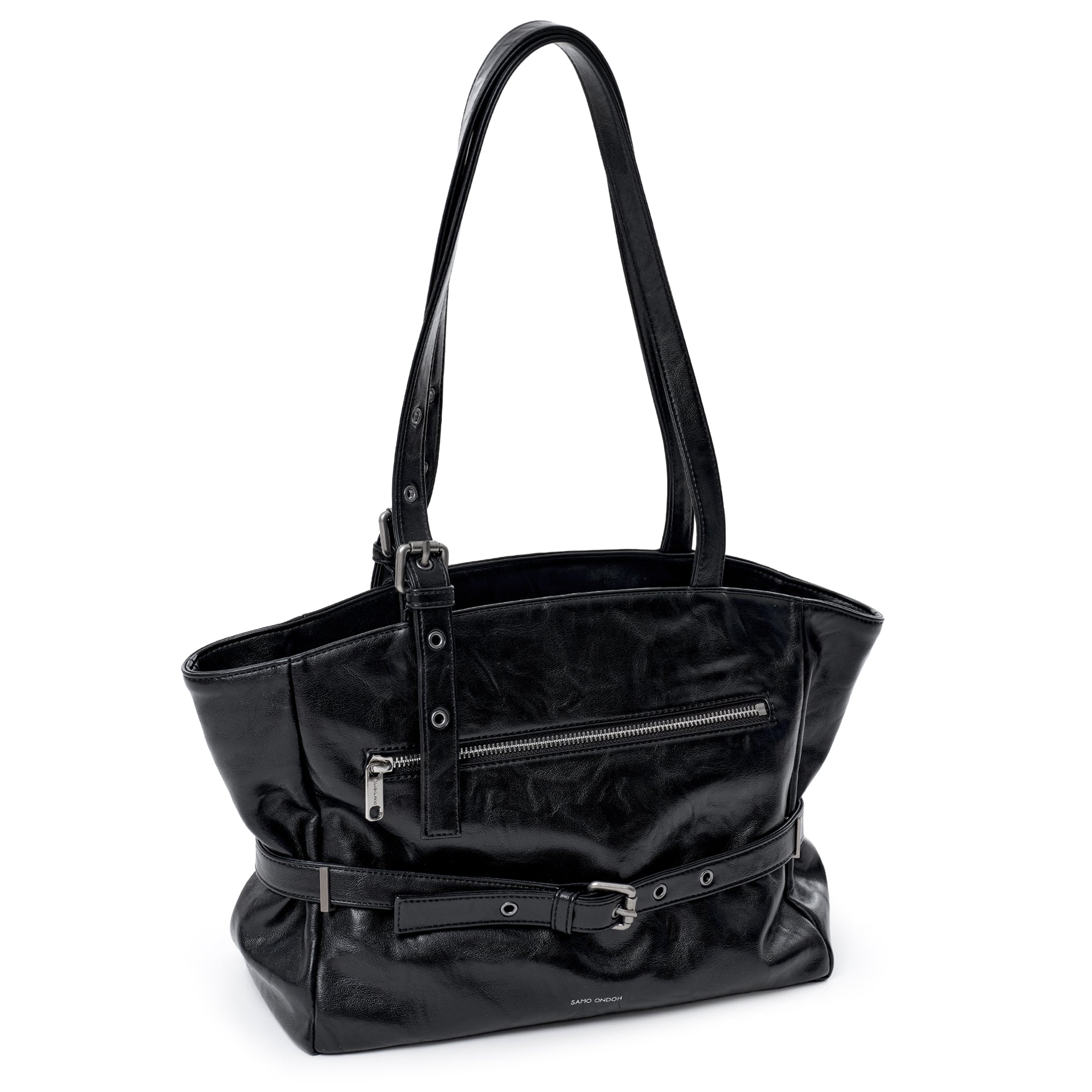 corset bag M baked black