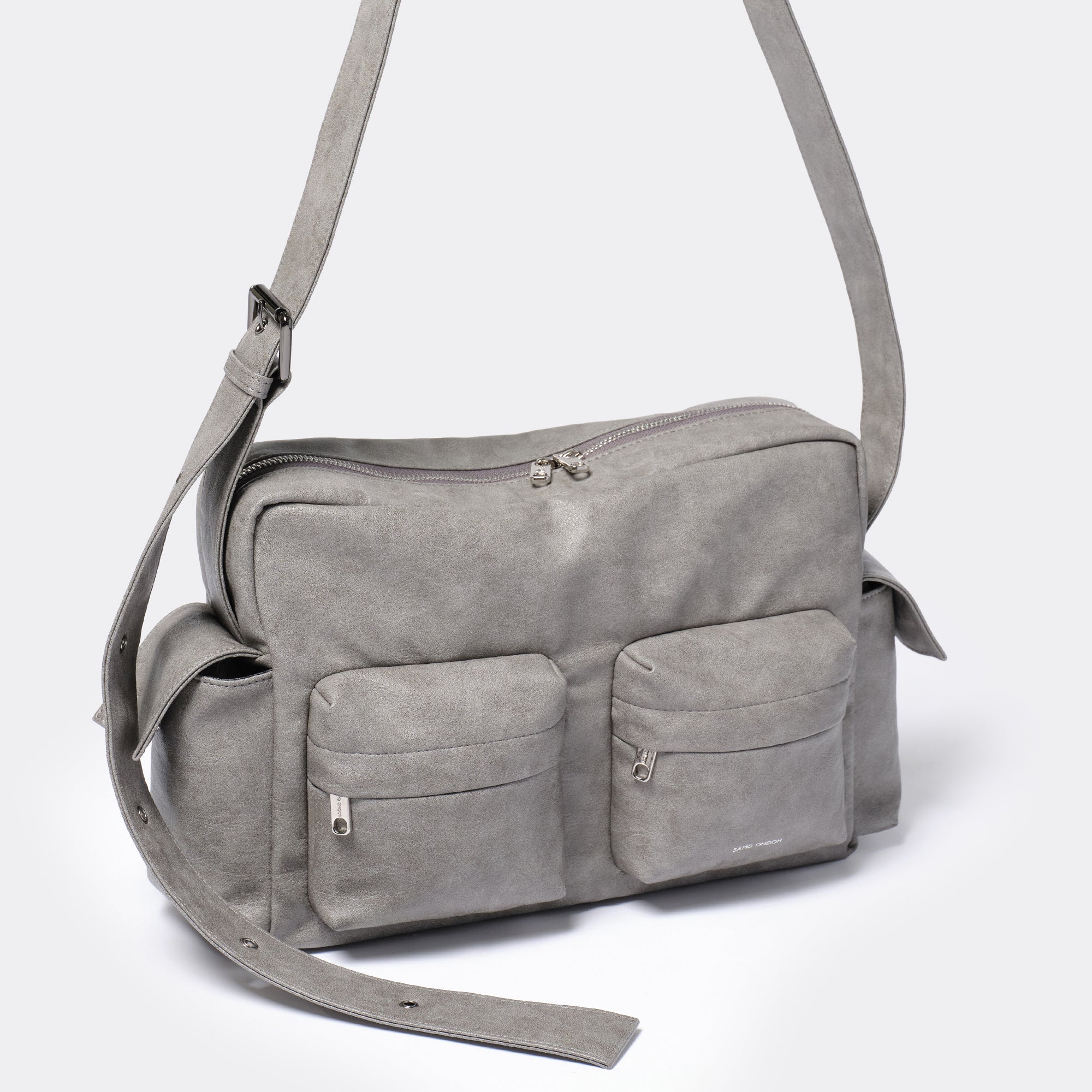cross utility bag L brushed gray