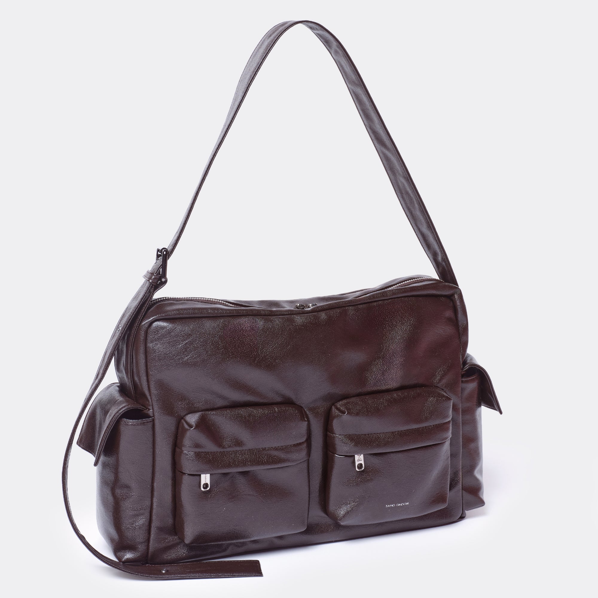 cross utility bag L goat chocolate