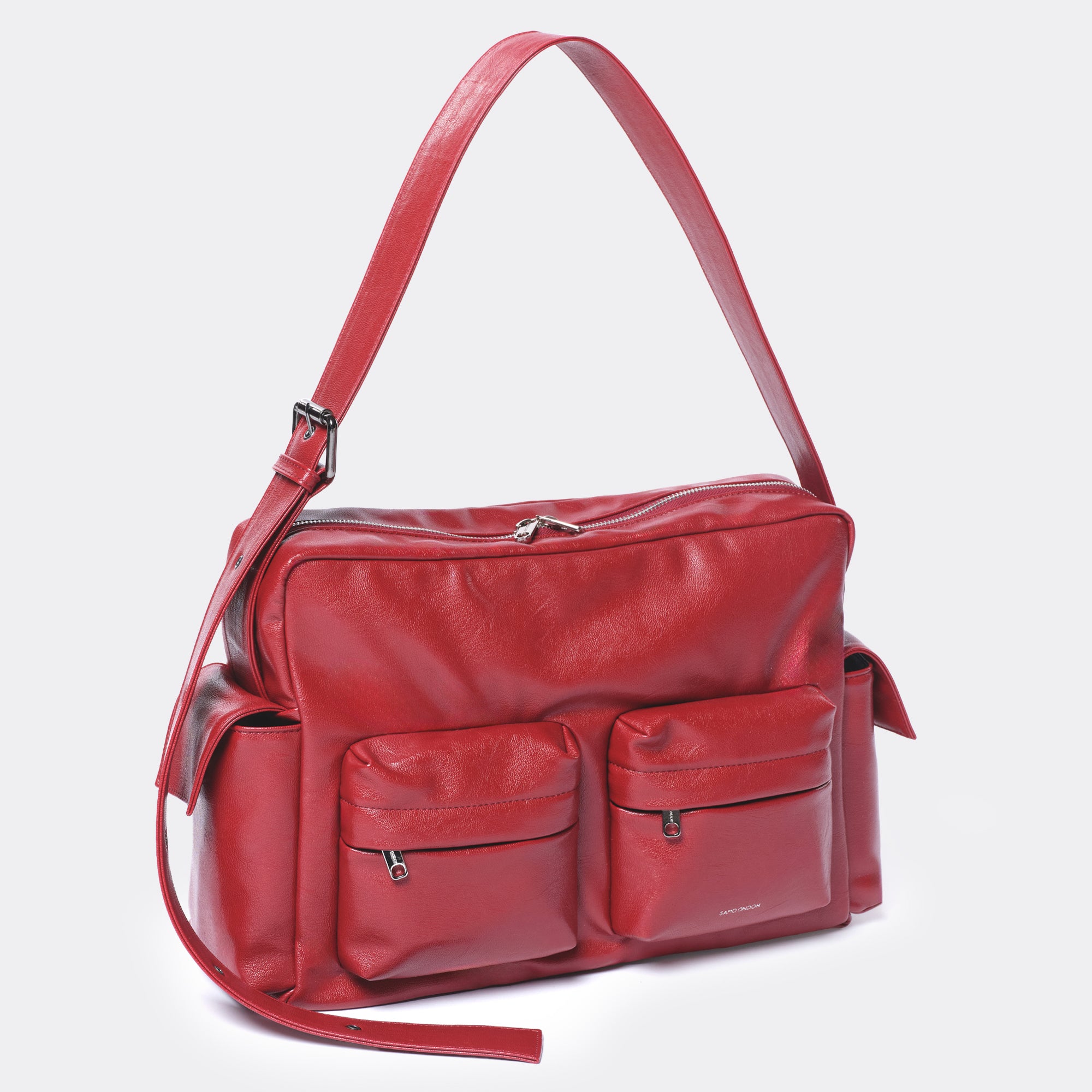 cross utility bag L goat red