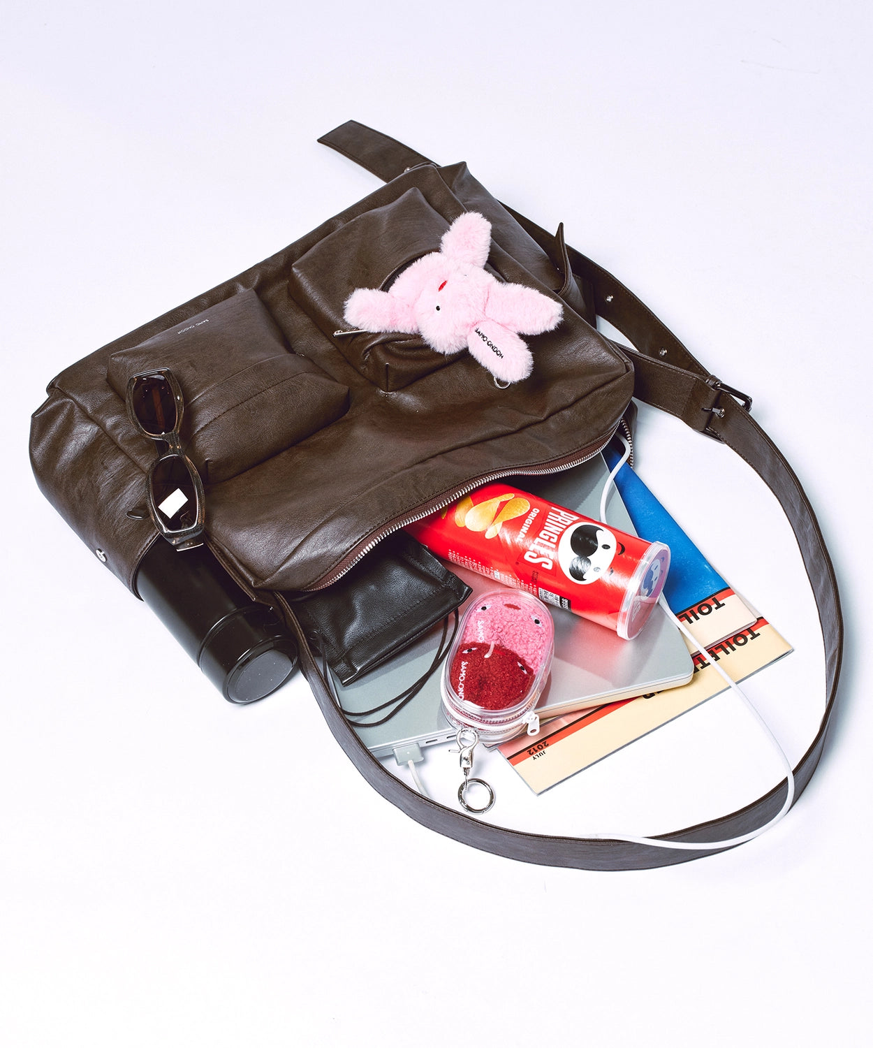 cross utility bag L brushed gray