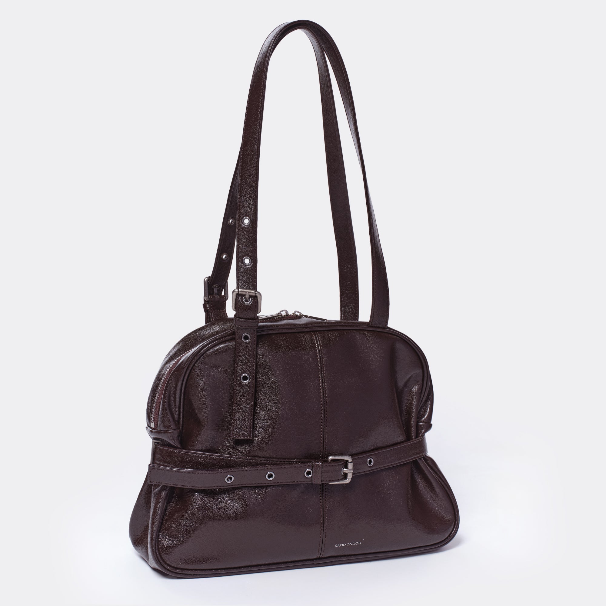 dome belt bag M goat chocolate