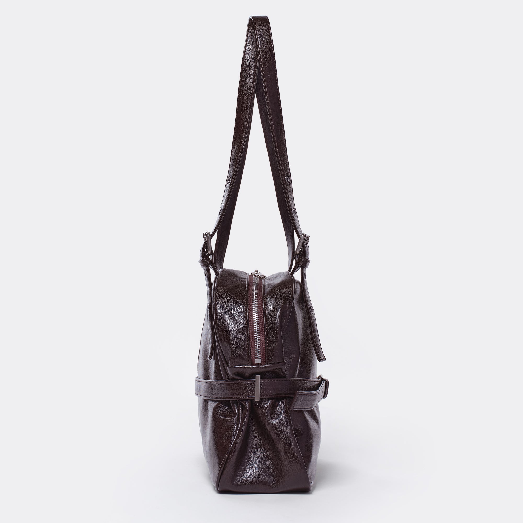dome belt bag M goat chocolate