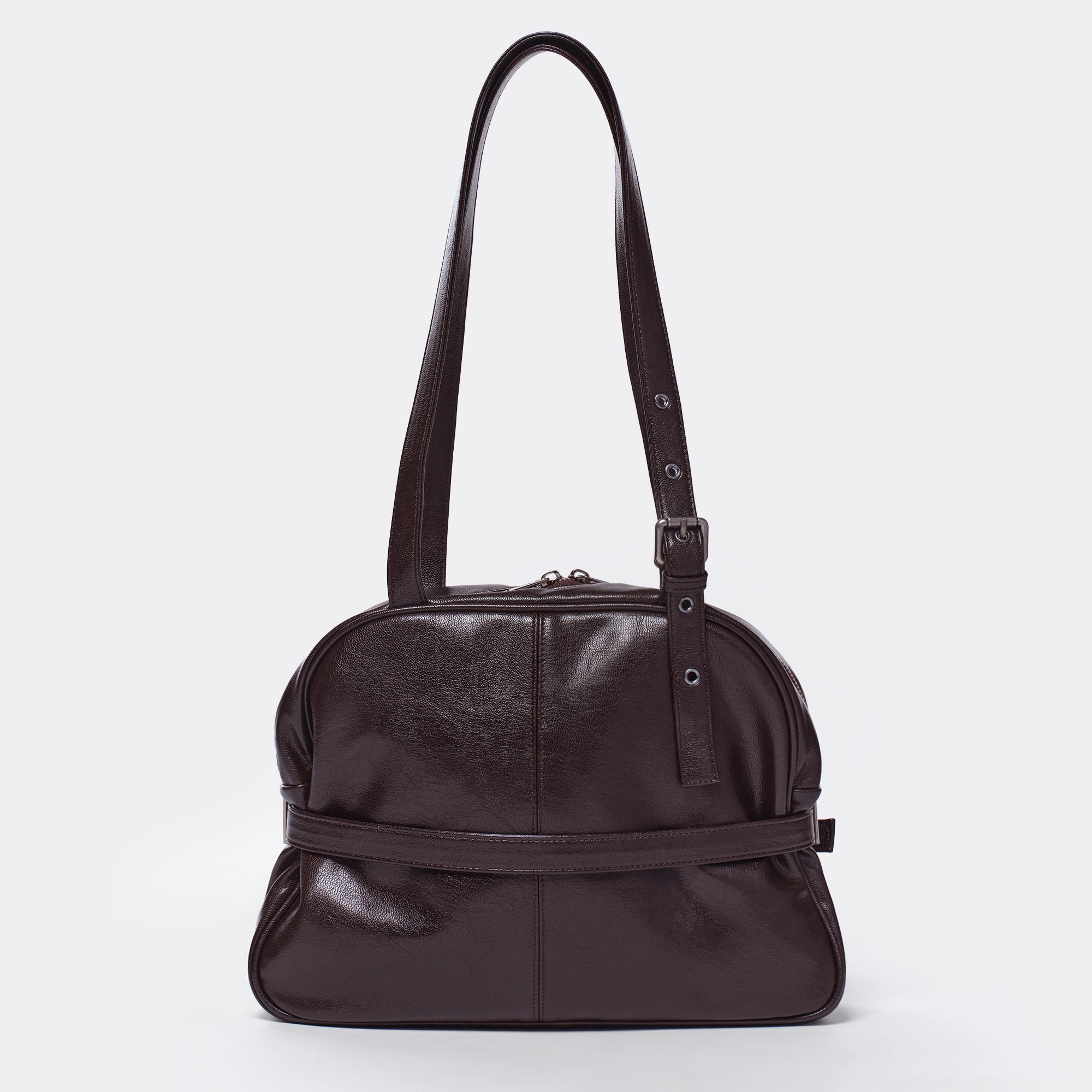 dome belt bag M goat chocolate
