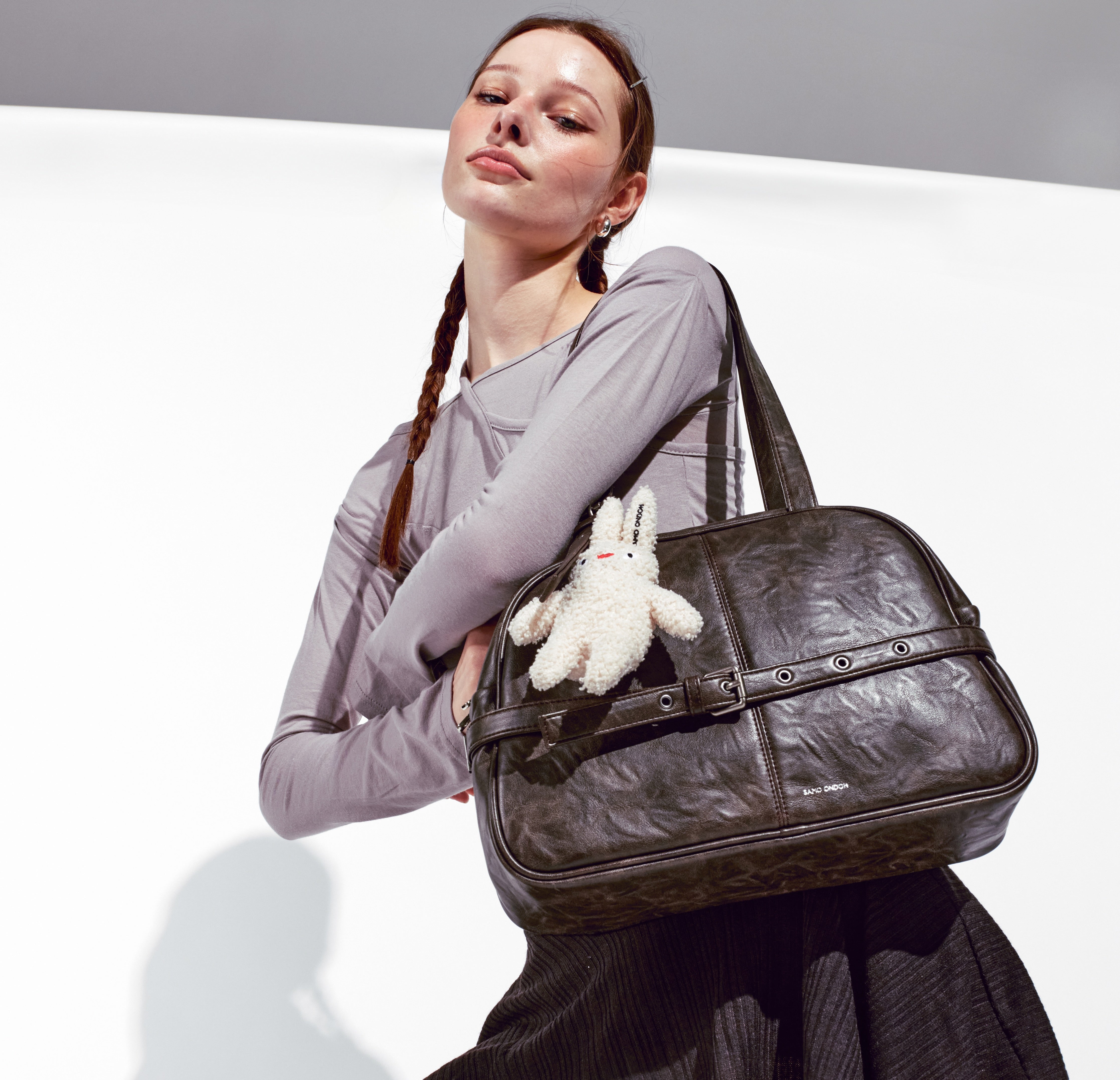 dome belt bag M baked moca