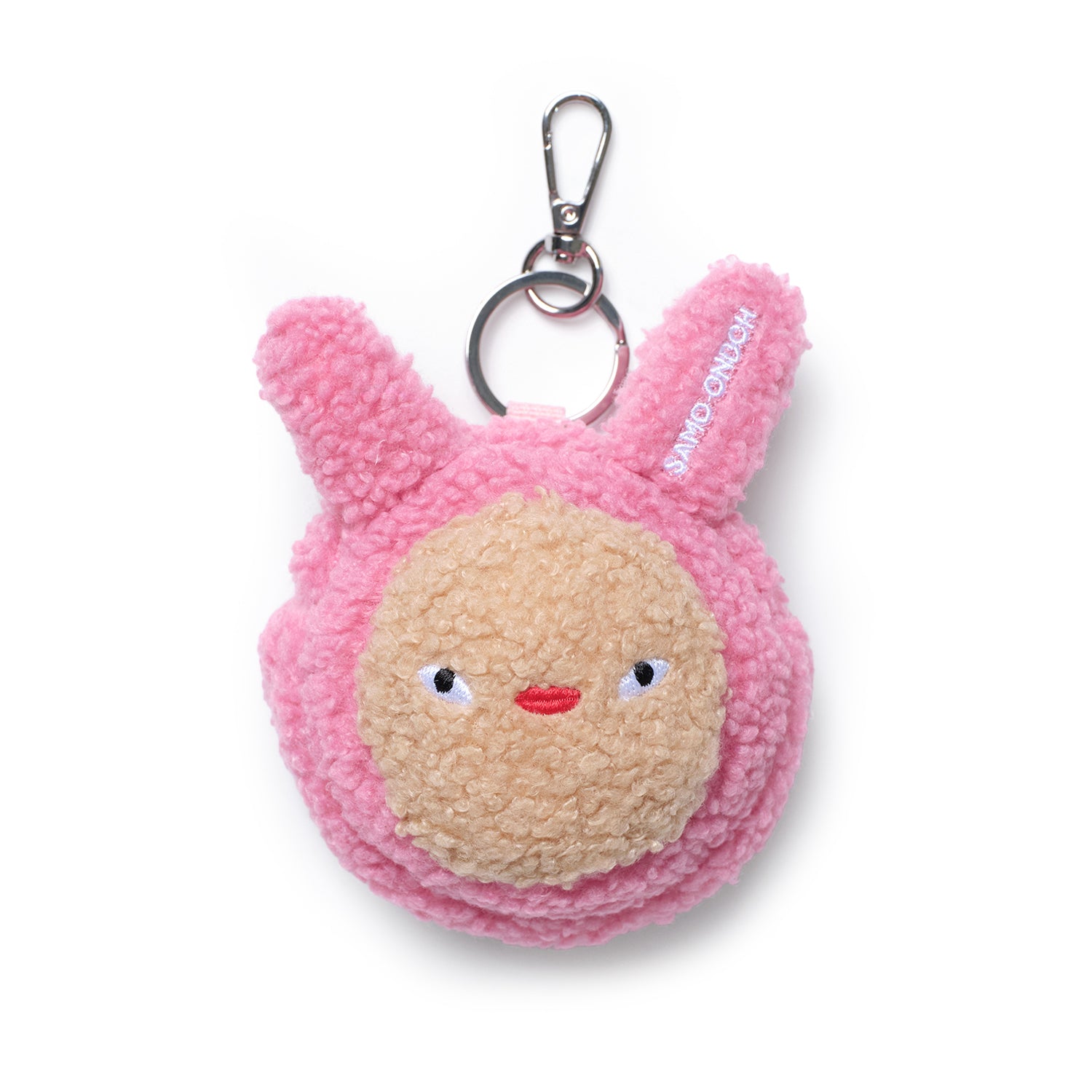 gamzayom airpods case eco shearling pink