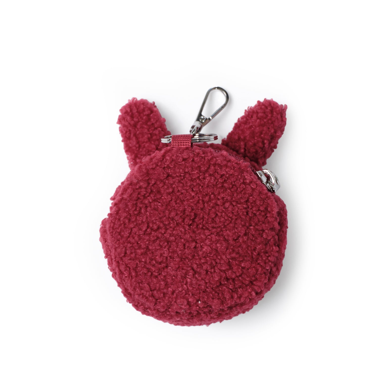 gamzayom airpods case eco shearling red