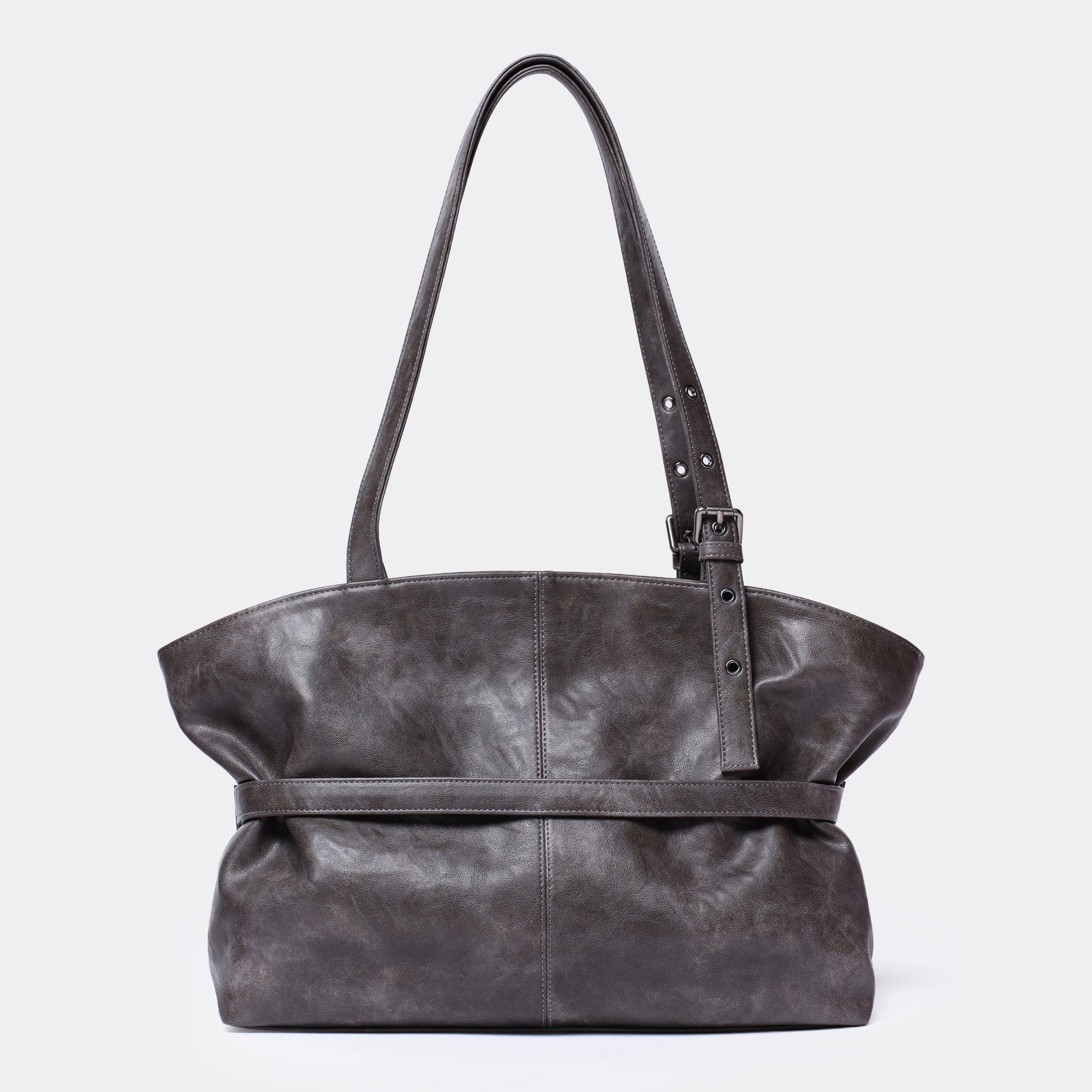 le belt bag L baked gray