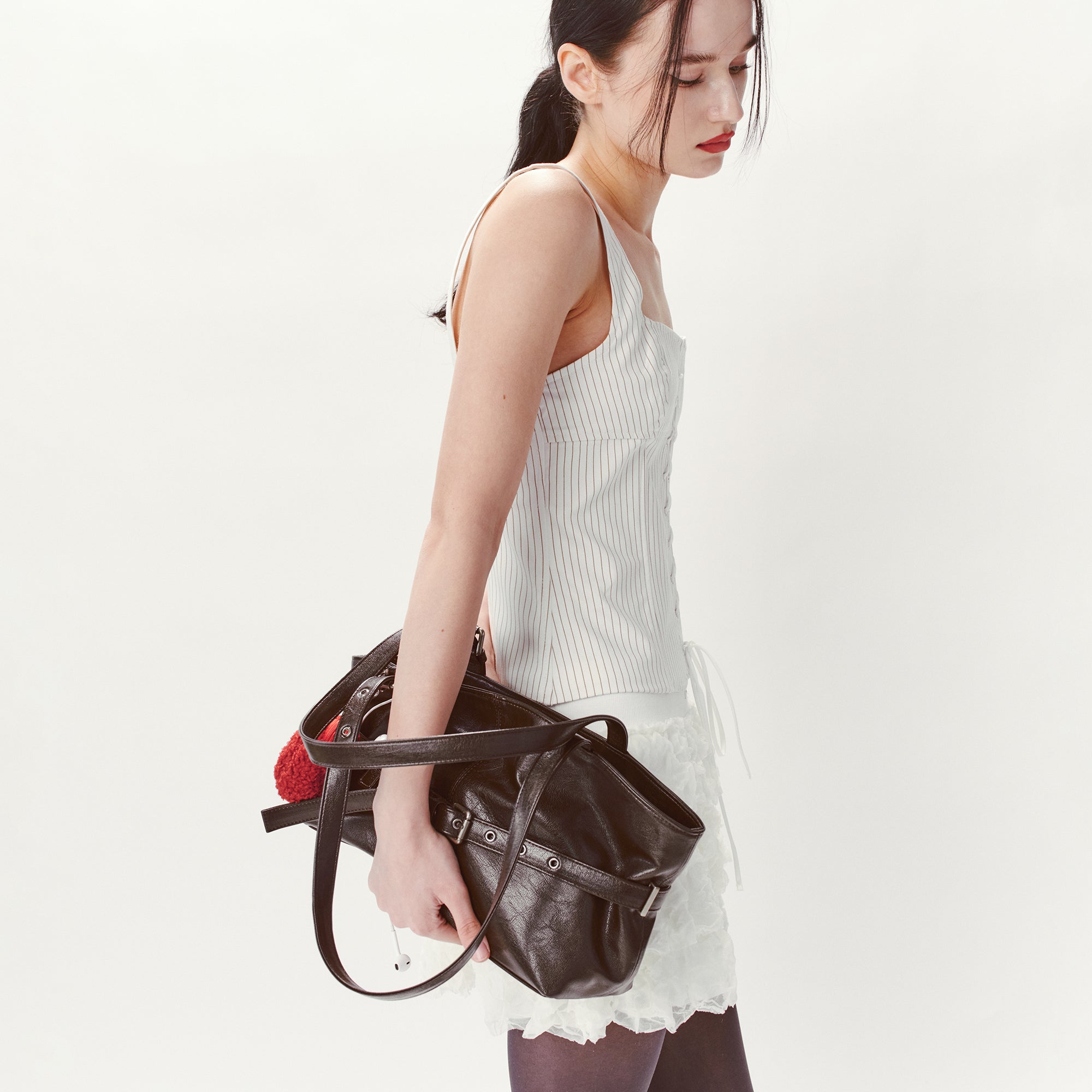 le belt bag M goat chocolate