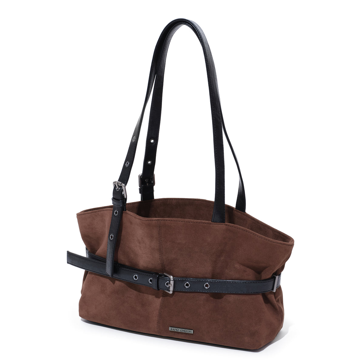 (re-designed) le belt bag M suede brown