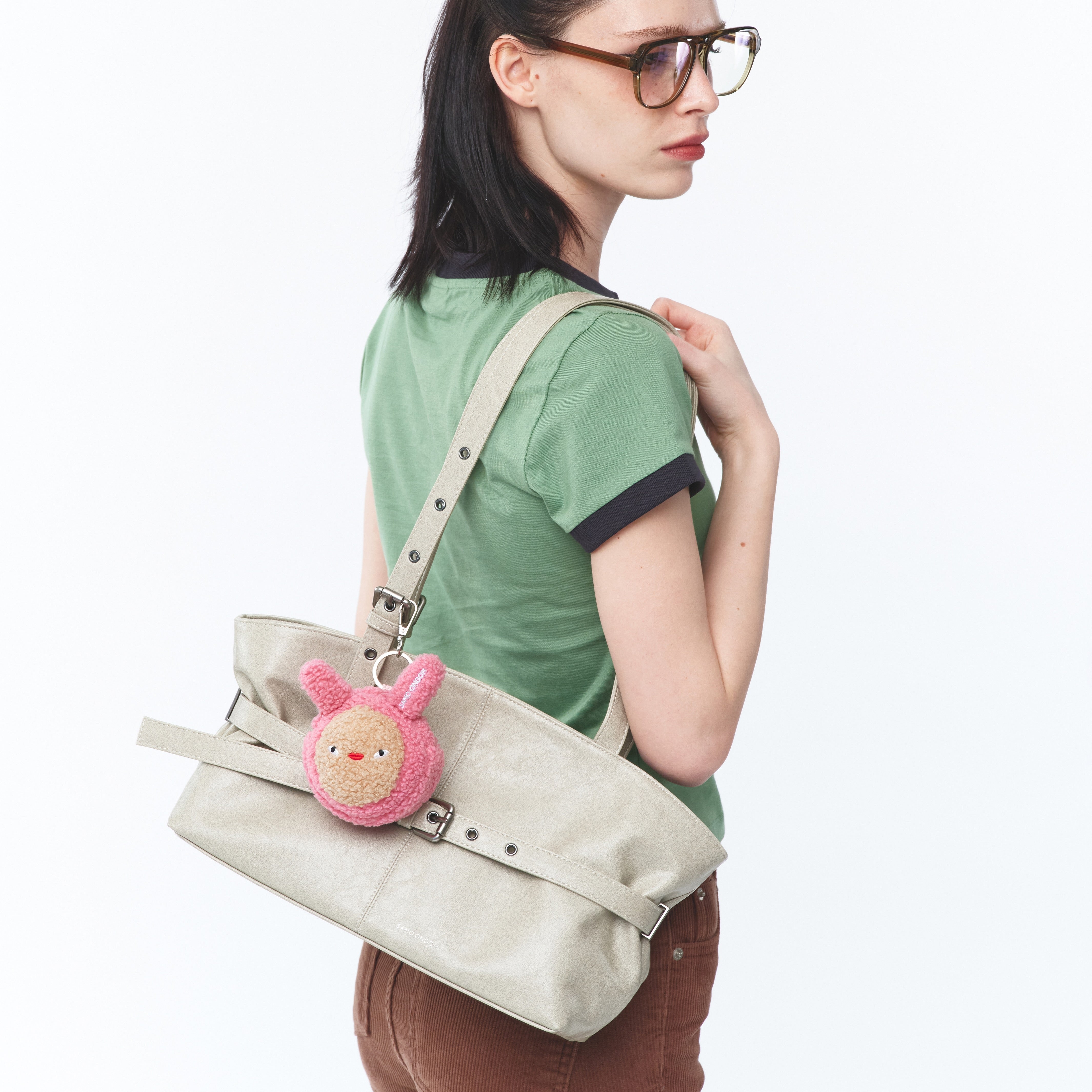 le belt bag M veg cream