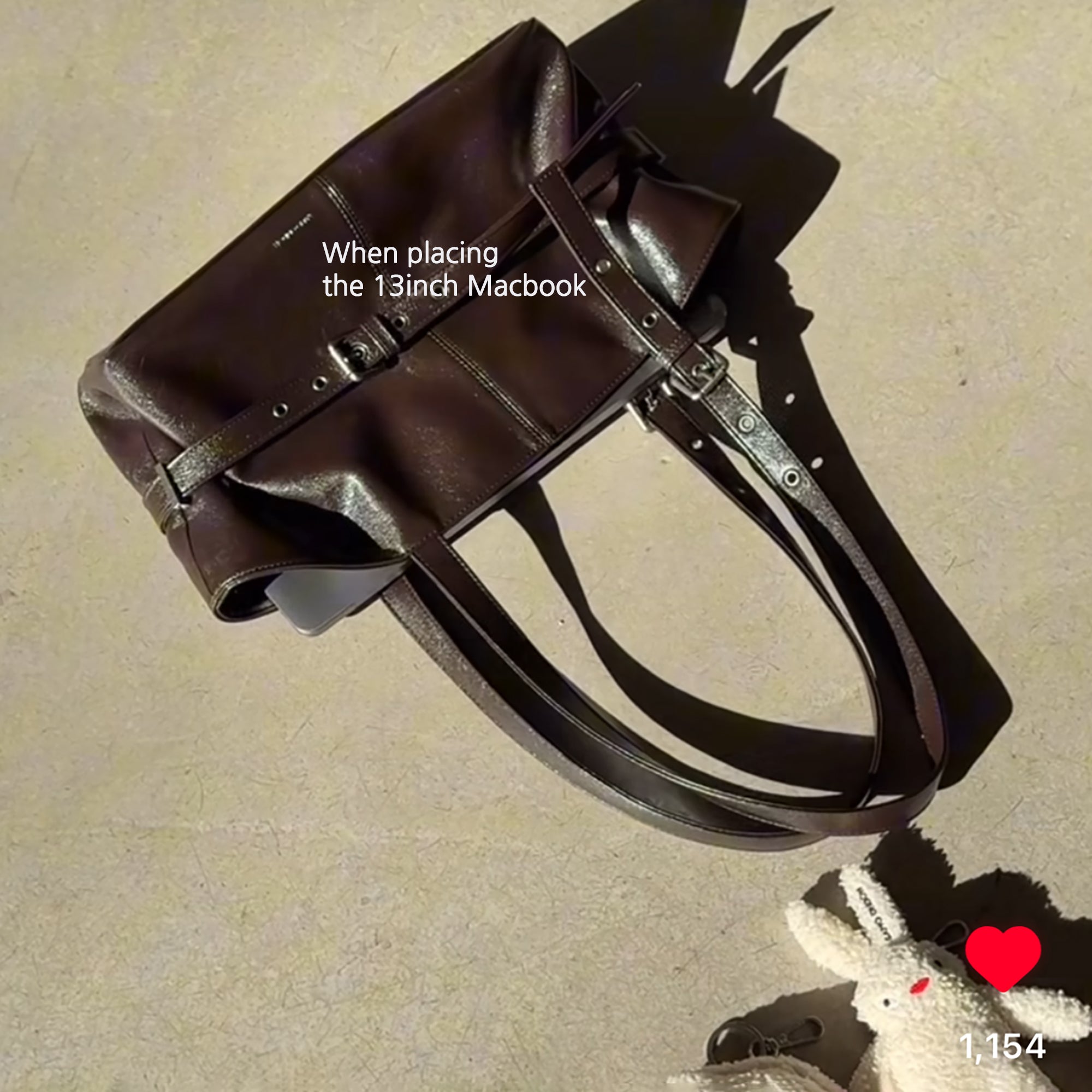 le belt bag M goat black