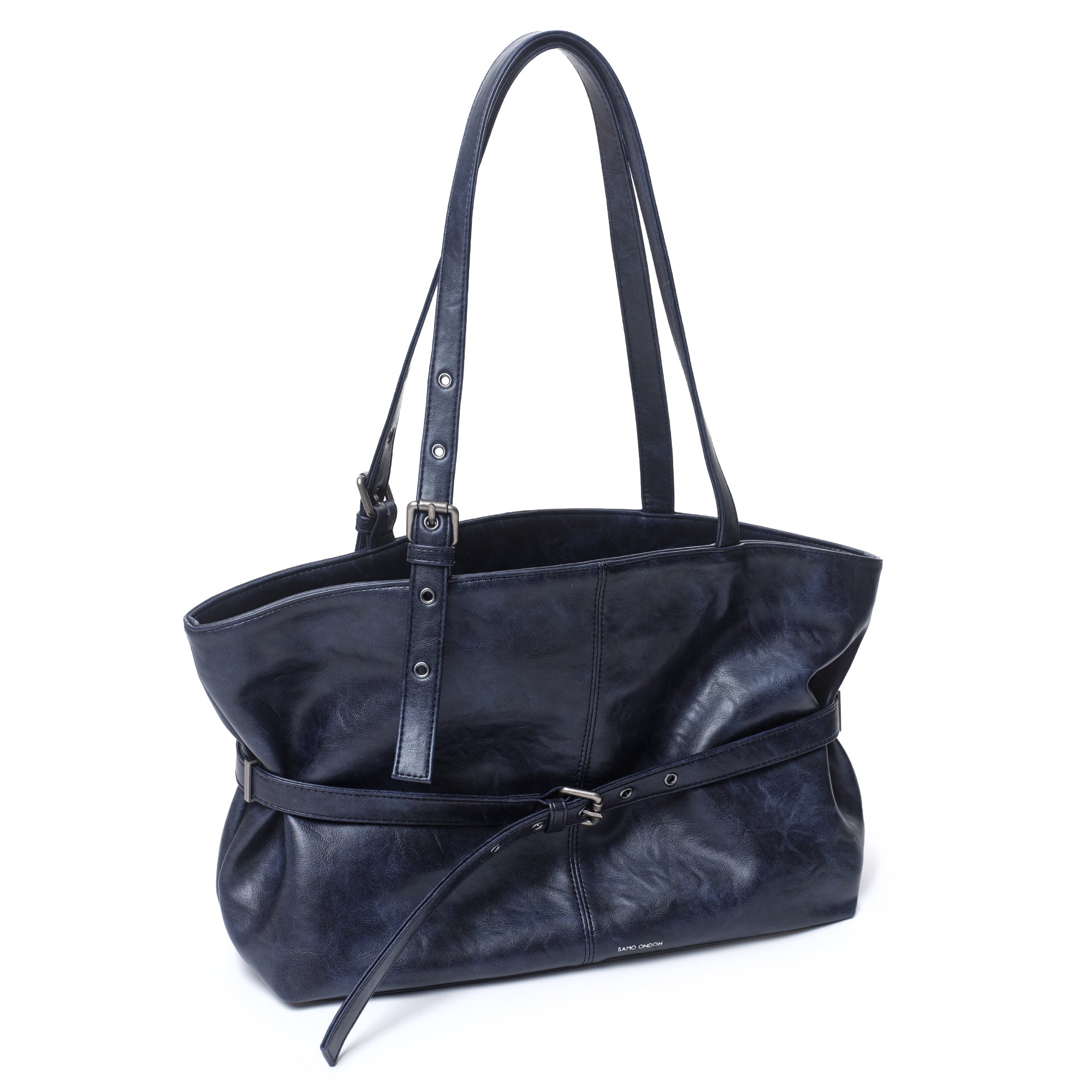 le belt bag L baked navy