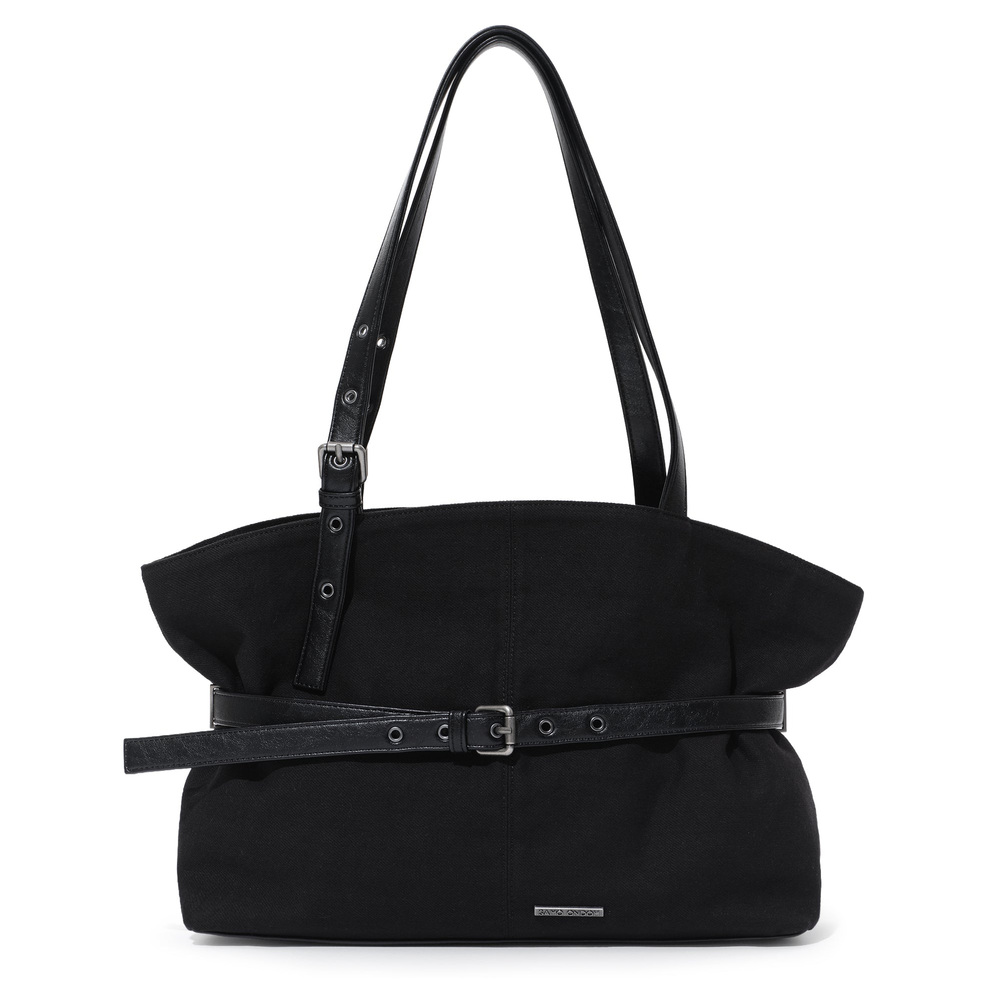 le belt bag L canvas black