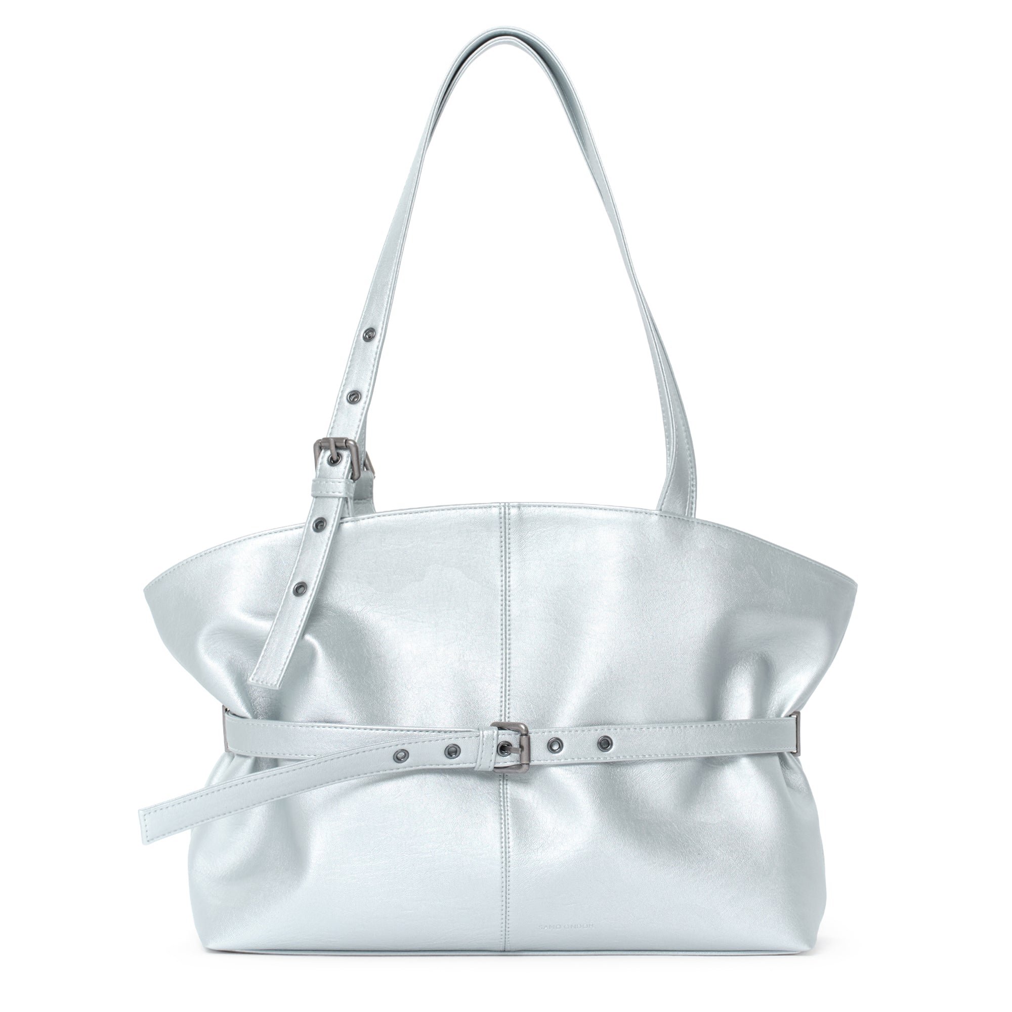 le belt bag L chrome