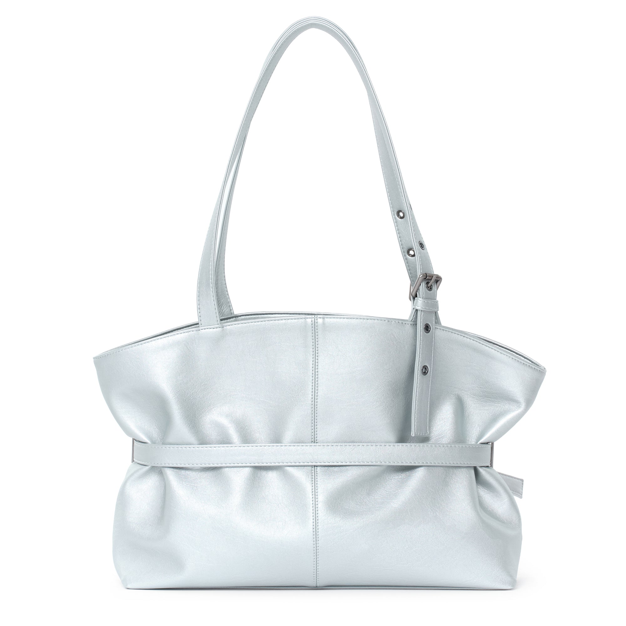 le belt bag L chrome