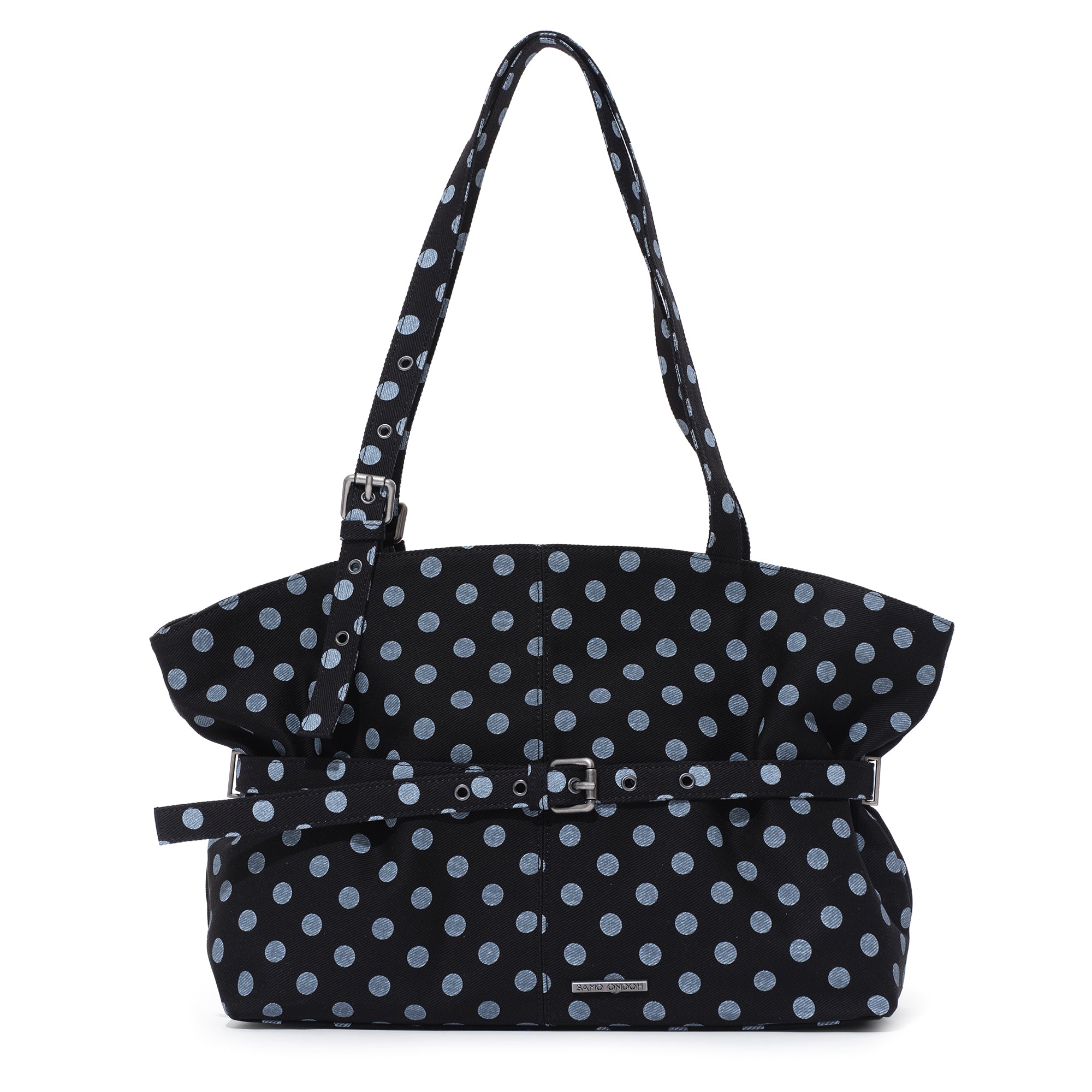le belt bag L dot black