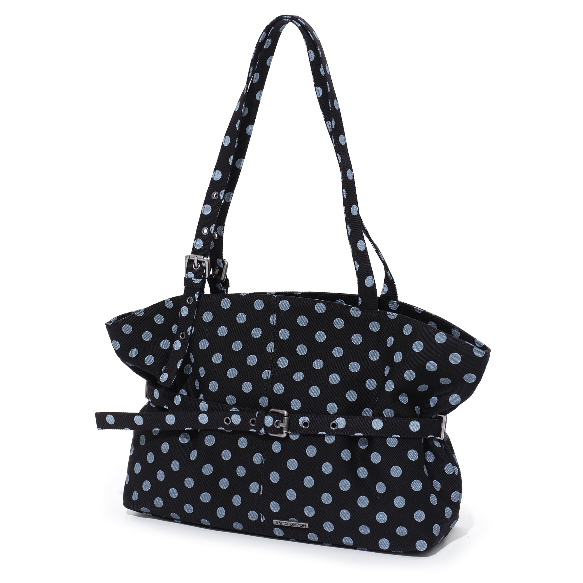 le belt bag L dot black